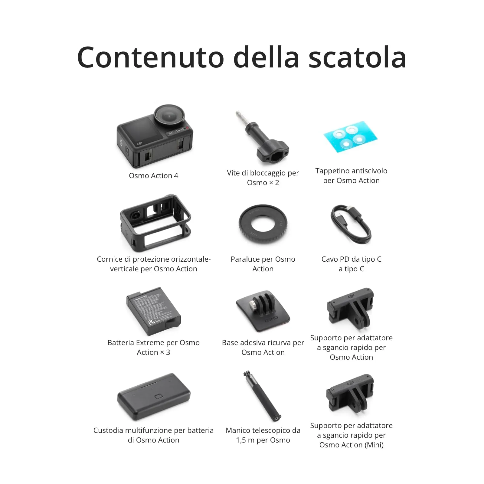 DJI Osmo Action 4 Adventure Combo 4K/120fps - immagine 8