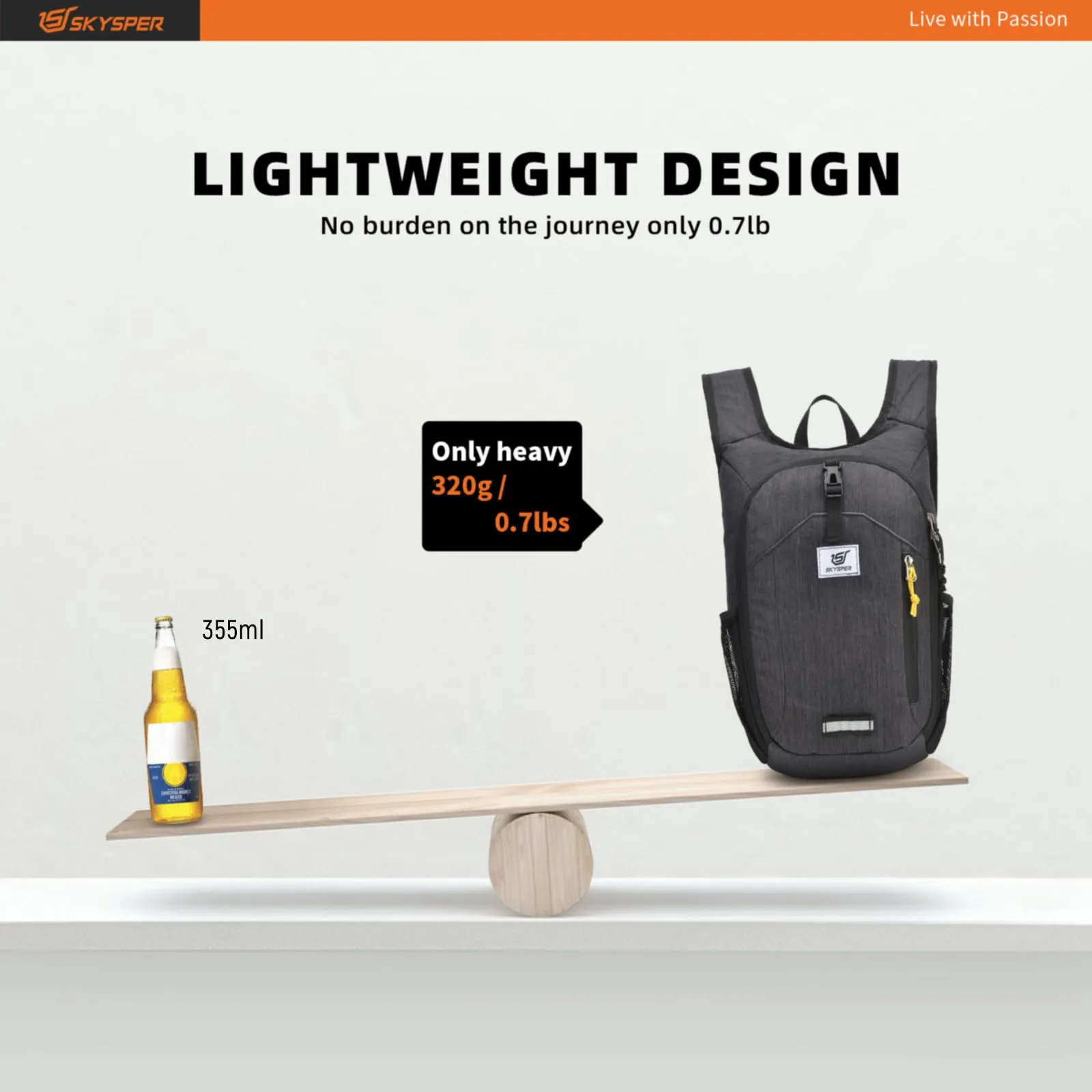 SKYSPER Zaino Pieghevole 10L Ultra Leggero - immagine 2