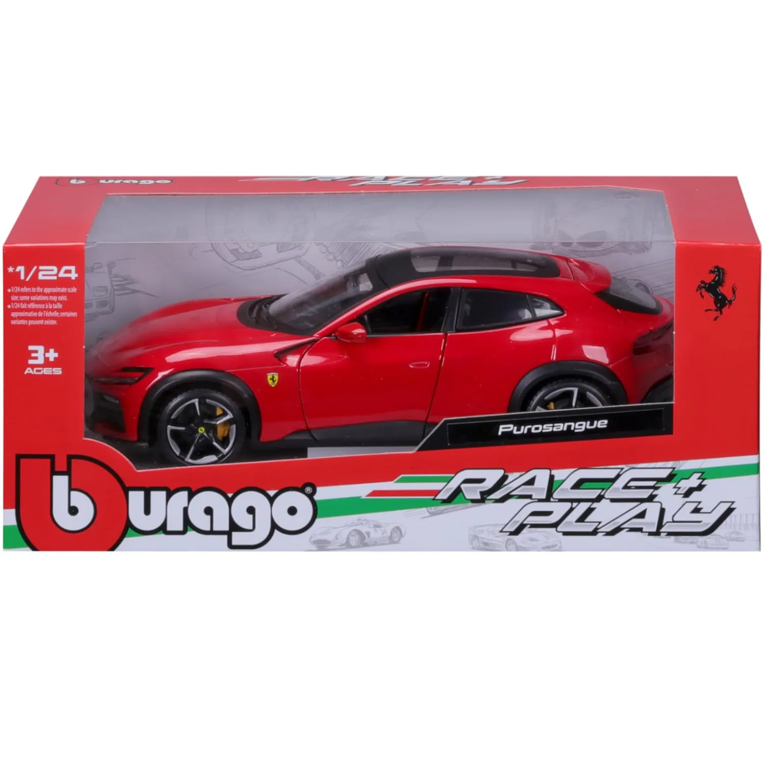 Bburago Ferrari Purosangue 1:24 Die-Cast Model Car - immagine 9