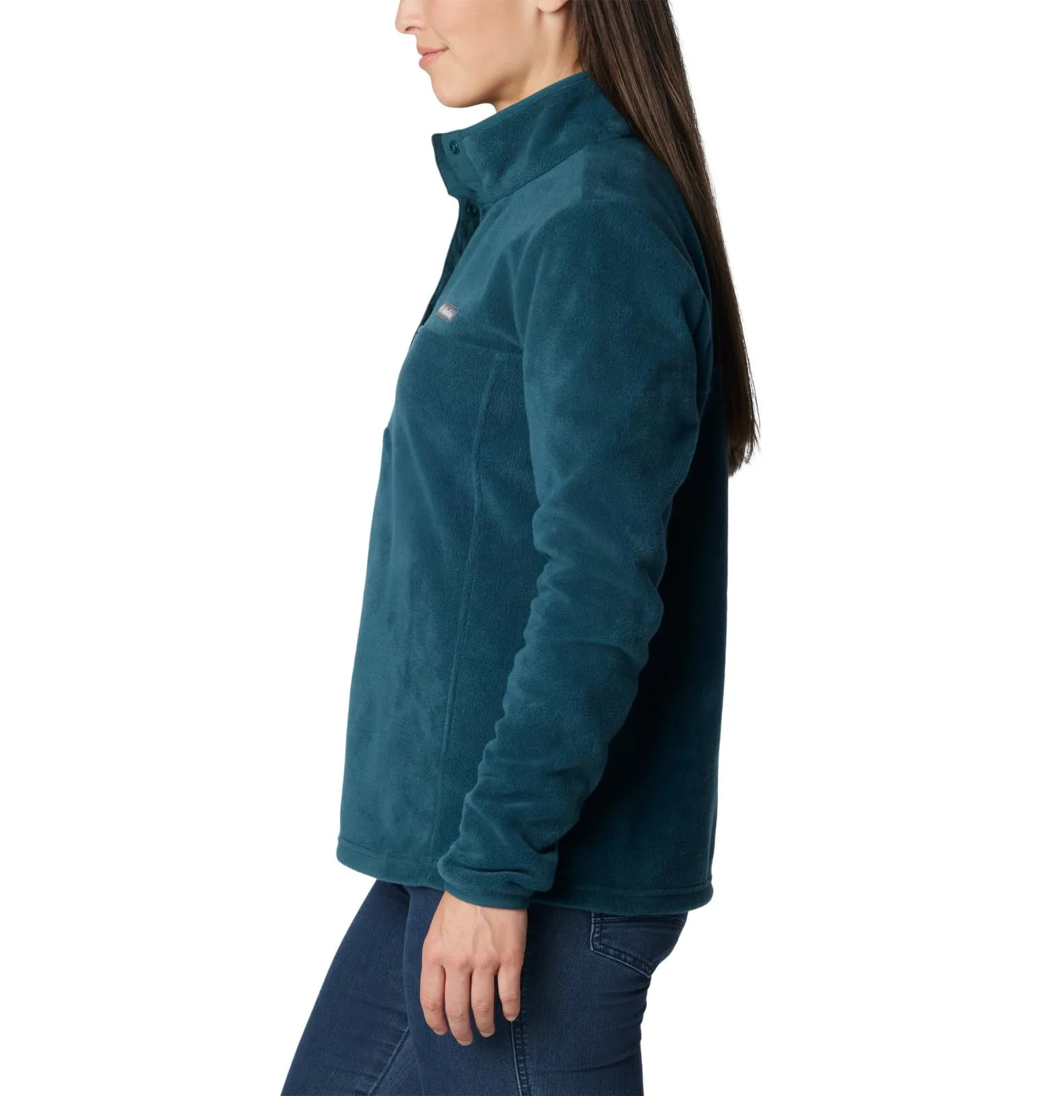 Columbia Benton Springs Pullover da Donna, Pile, Onda Notturno, S - immagine 4