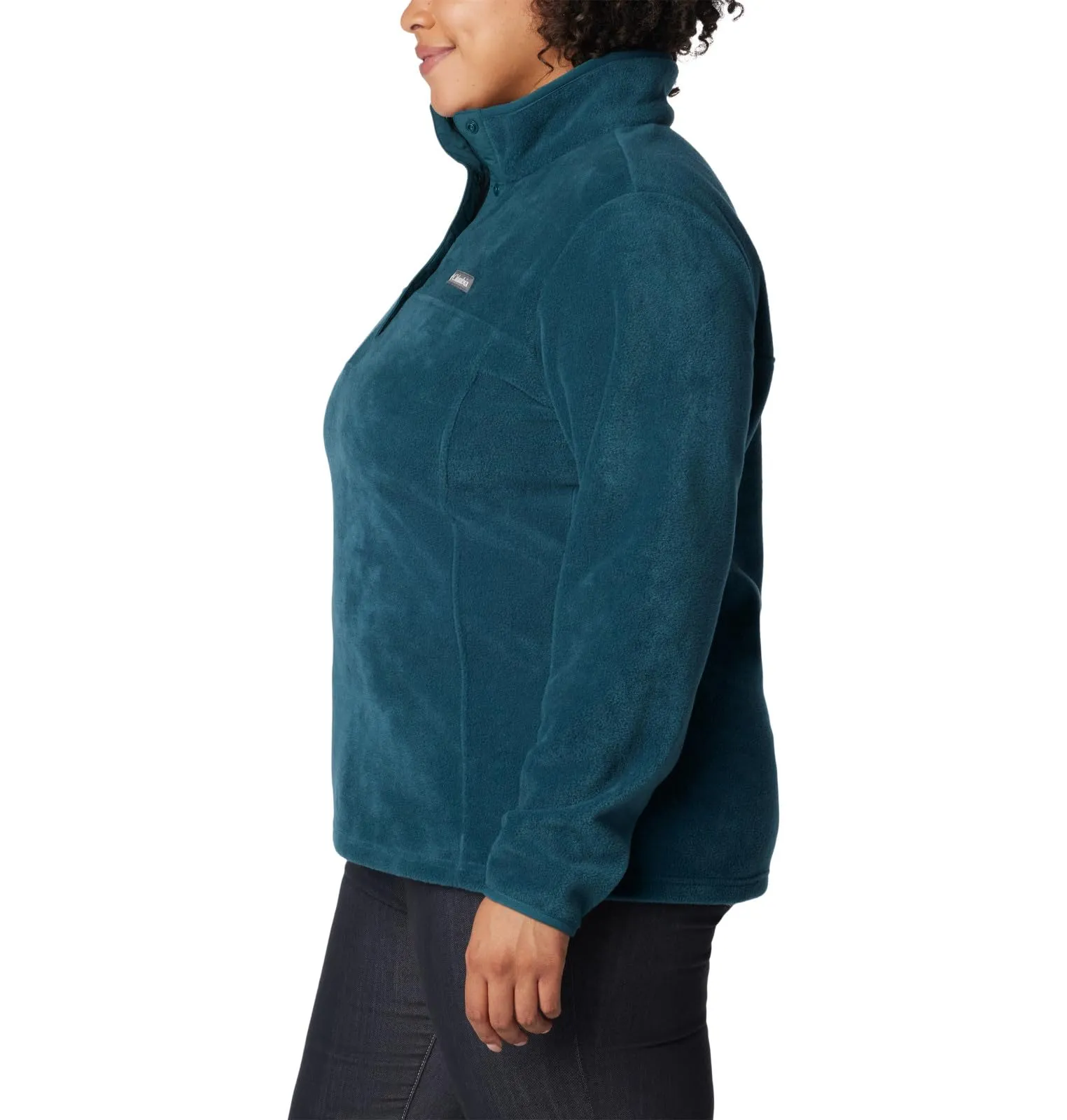 Columbia Benton Springs Pullover da Donna, Pile, Onda Notturno, S - immagine 9