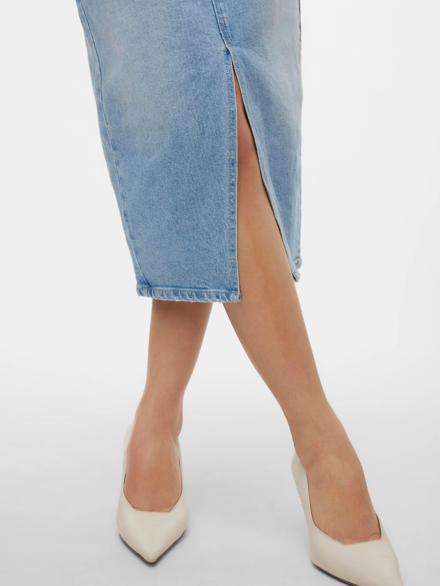 Vero Moda Vmveri HR Vitello Denim Gonna da Donna, Azzurro, XS - immagine 7