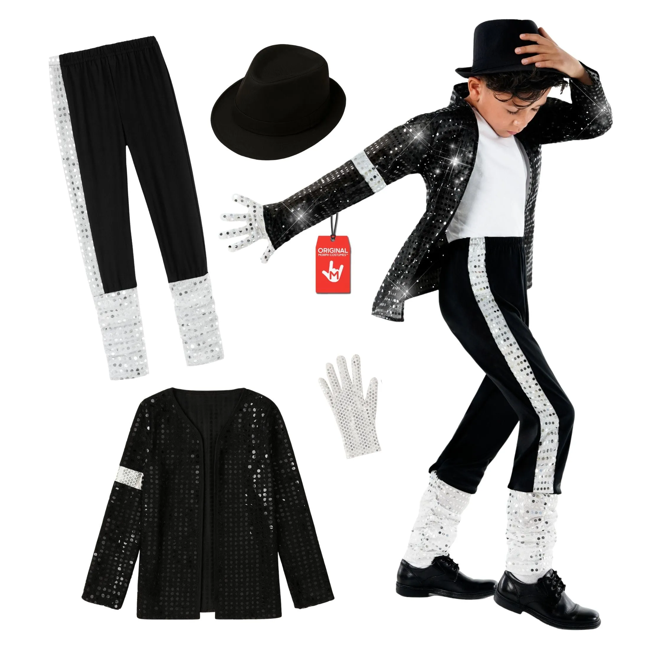 Morph Costume Star del Pop Bambino, S - immagine 1