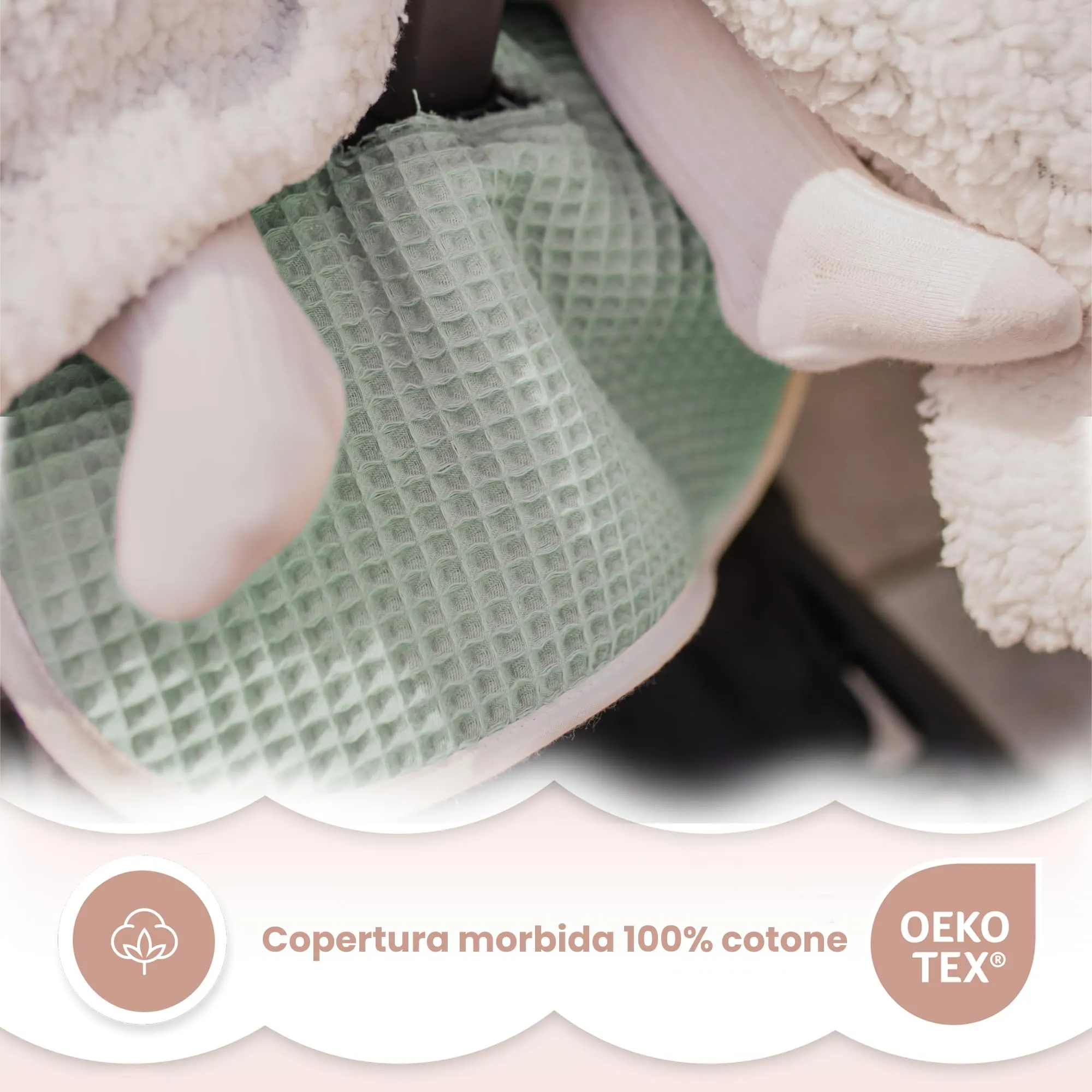 MIMUSELINA Materassino Passeggino Universale in 100% Cotone OEKO-TEX, 34×84 cm - immagine 6
