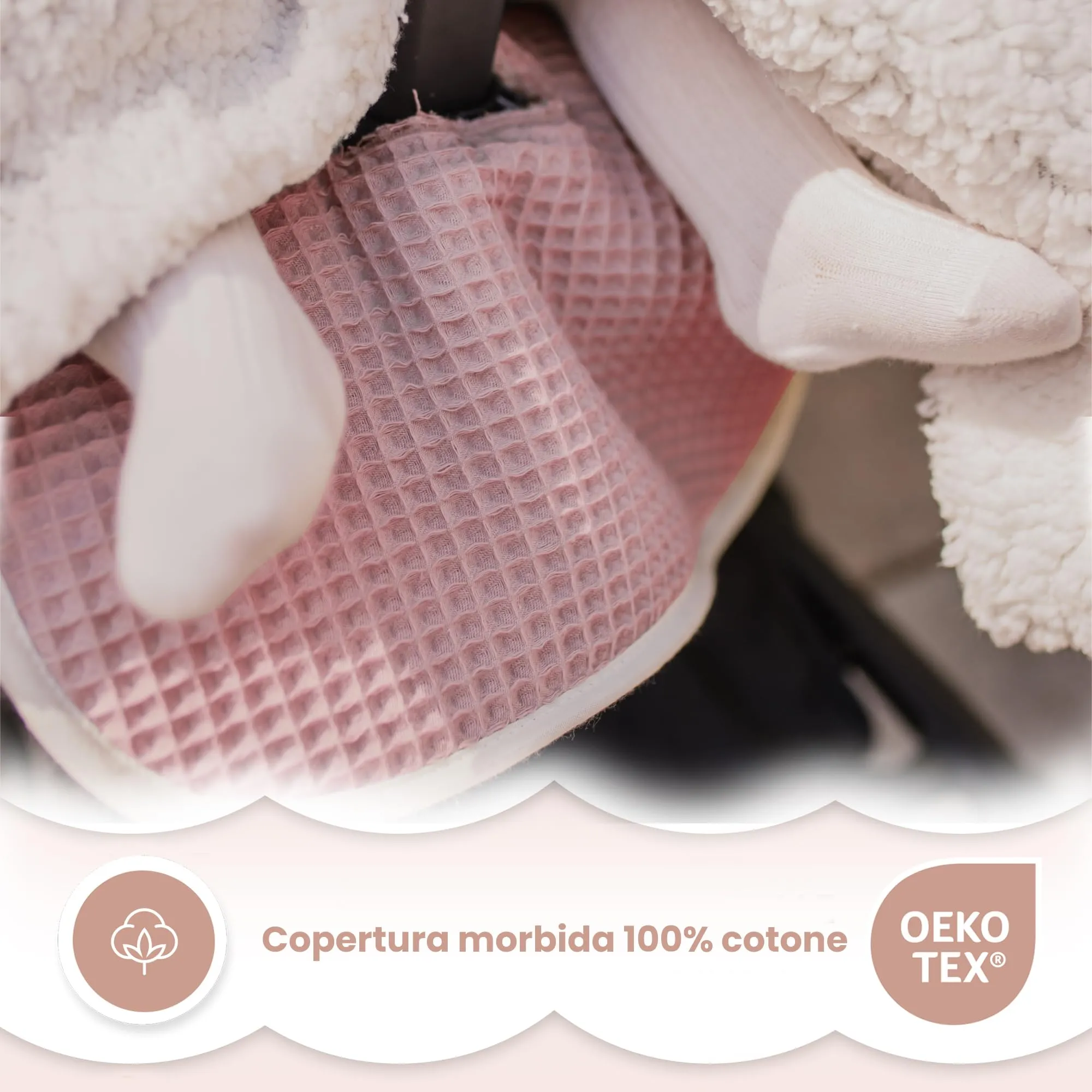MIMUSELINA Materassino Passeggino Universale in 100% Cotone OEKO-TEX, 34×84 cm - immagine 6