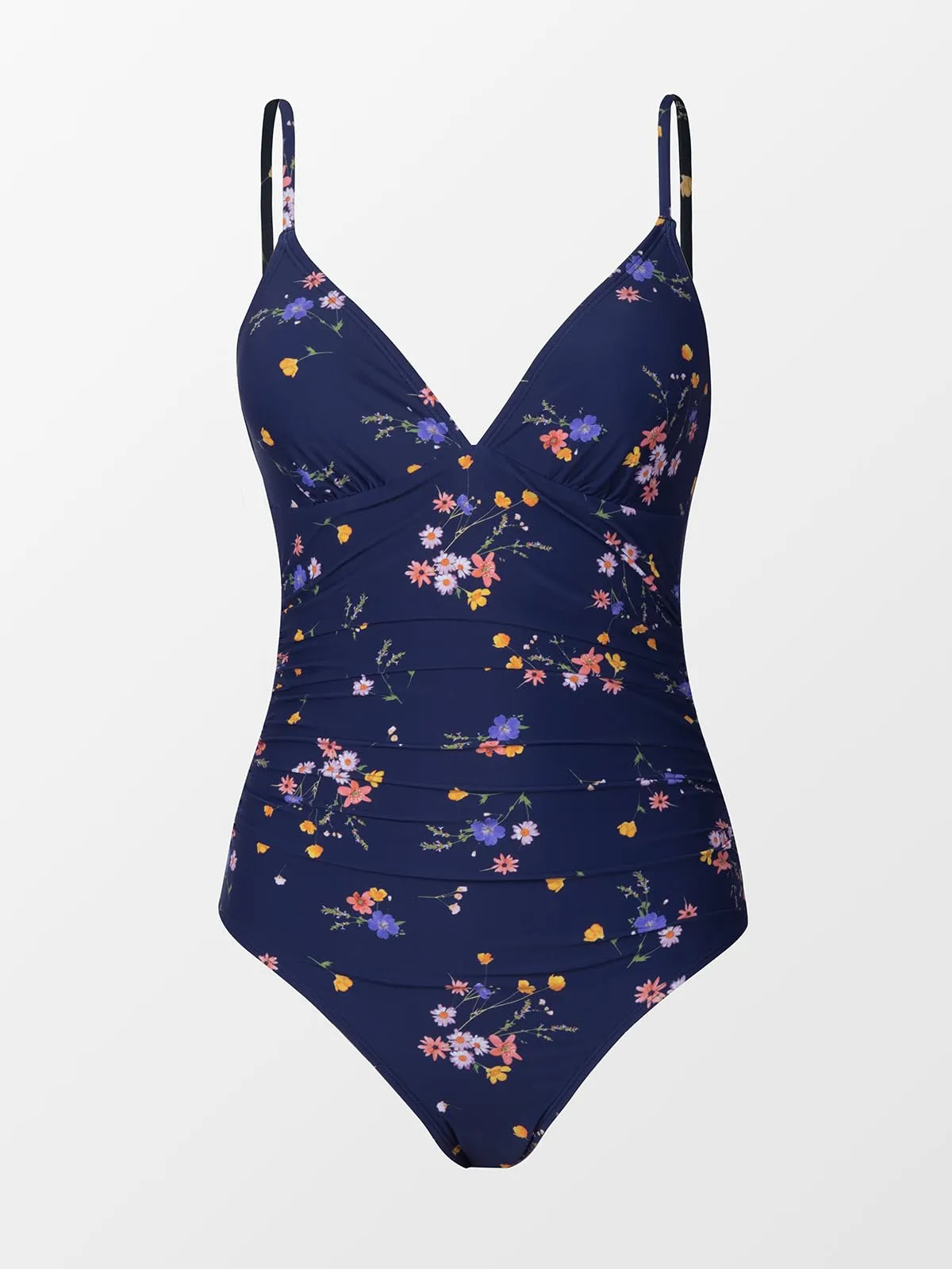 Cupshe Costume da Bagno da Donna a Triangolo con Scollo a V, Motivo Floreale, Taglia S - immagine 5