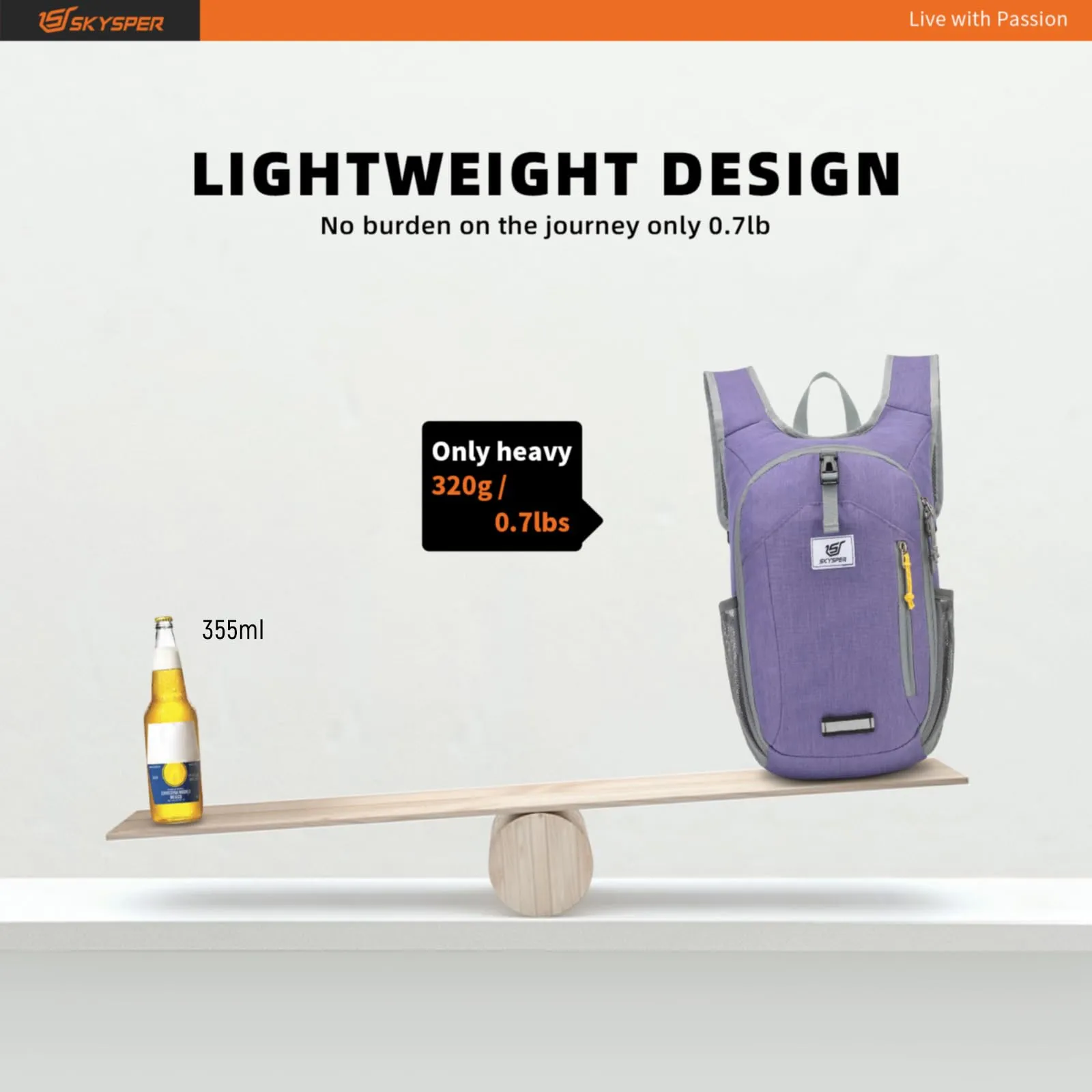 SKYSPER Zaino Pieghevole 10L Ultra Leggero - immagine 2