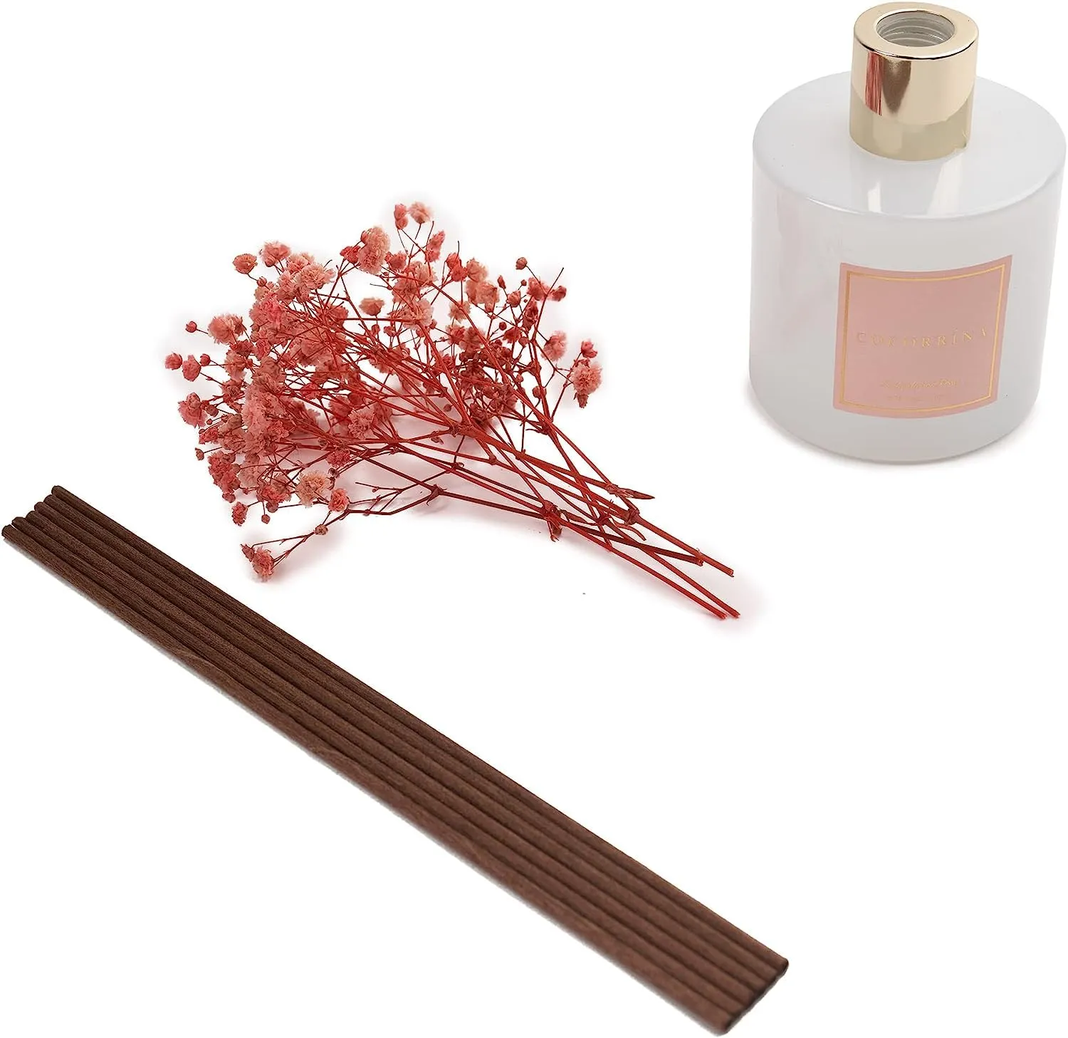 COCORRÍNA Diffusore Profumo Ambiente Sandalo Rosa, 200ml con Bastoncini - immagine 3