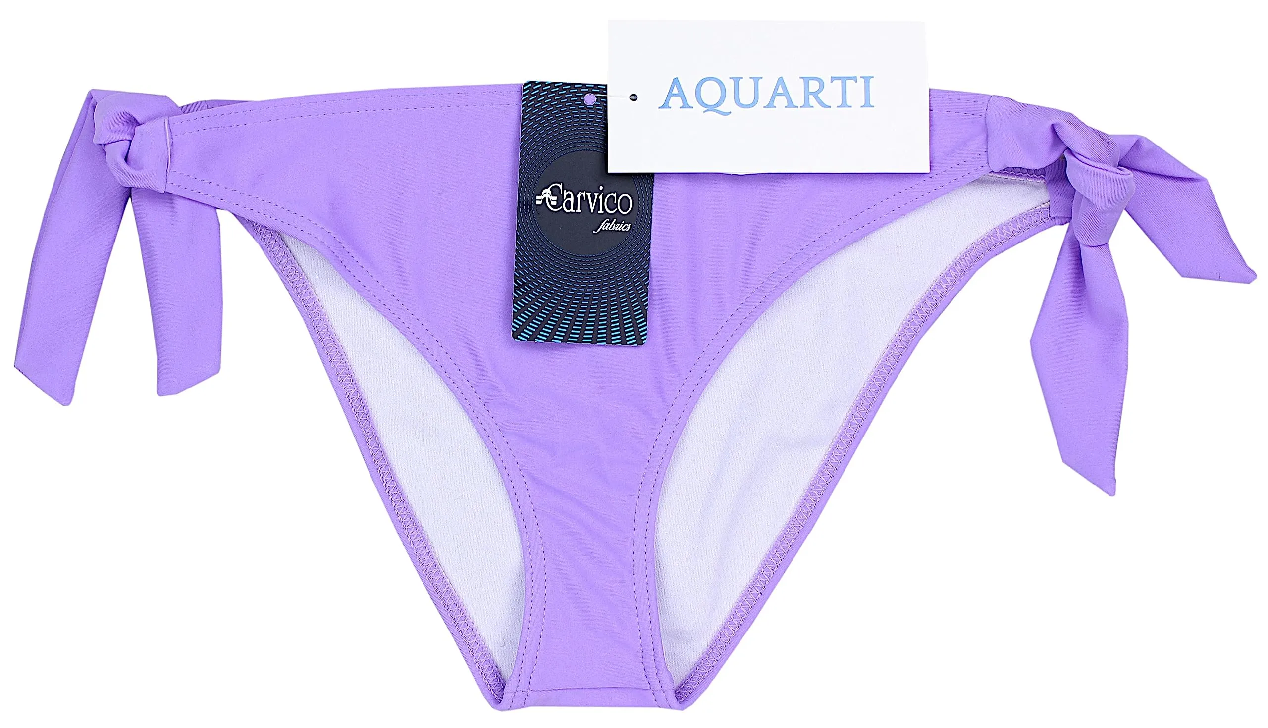 Aquarti Slip Costume Donna con Lacci Laterali, Lila, 48 - immagine 4