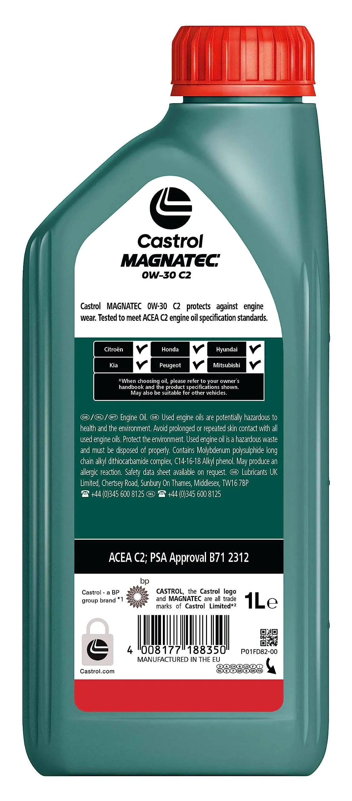 Castrol MAGNATEC 0W-30 C2 Olio Motore Totalmente Sintetico, 1L - immagine 2