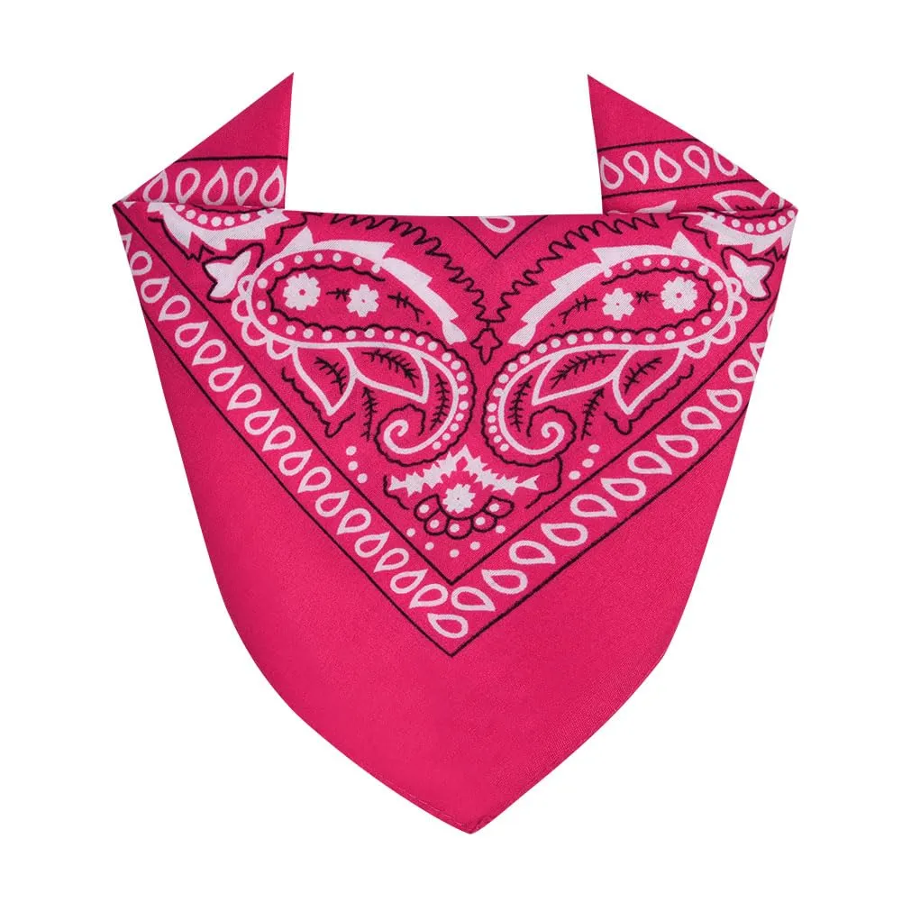 Aomig Bandana Paisley Rosa, 55x55cm - immagine 8