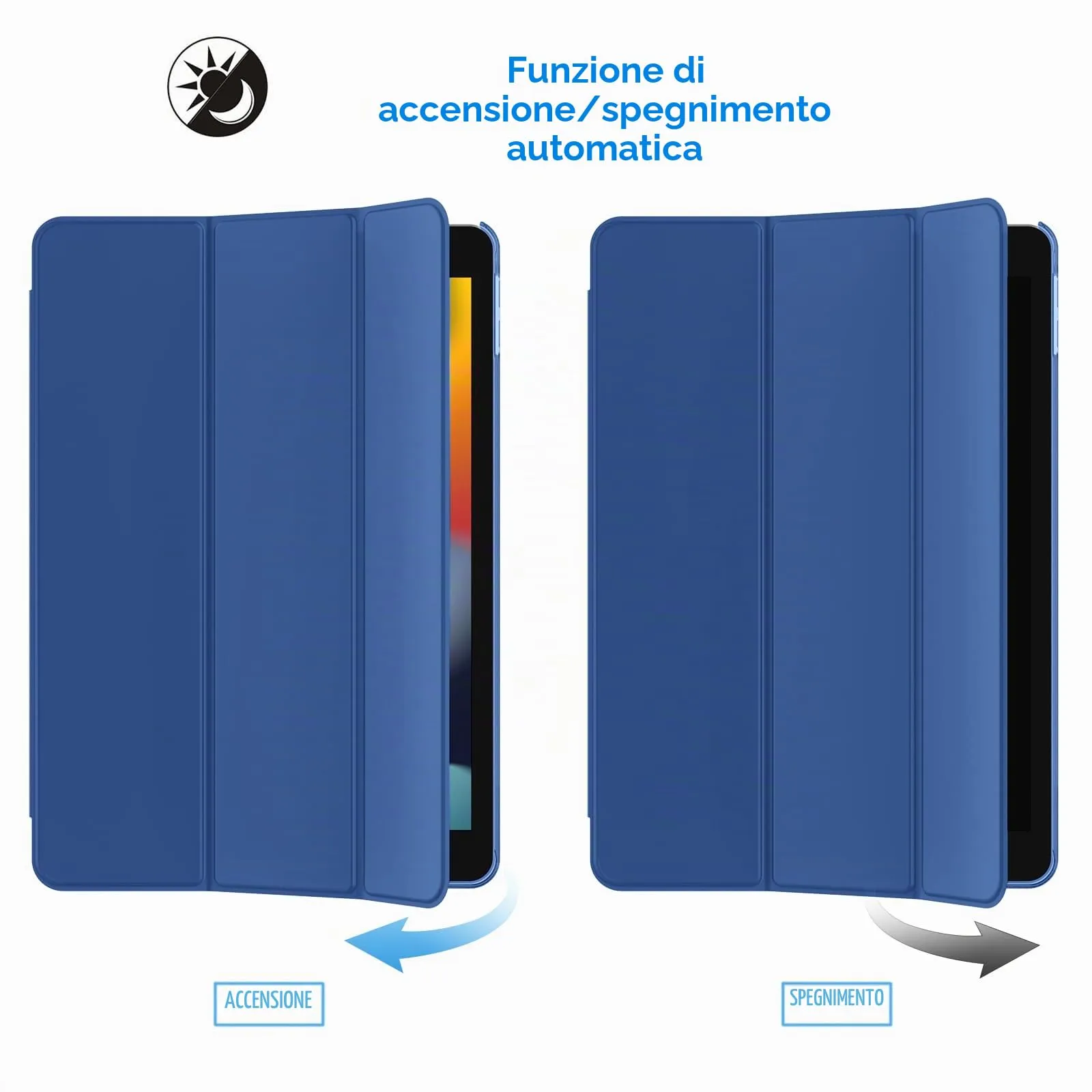 JETech Custodia per iPad 9ª/8ª/7ª Gen 10,2", Navy - immagine 6