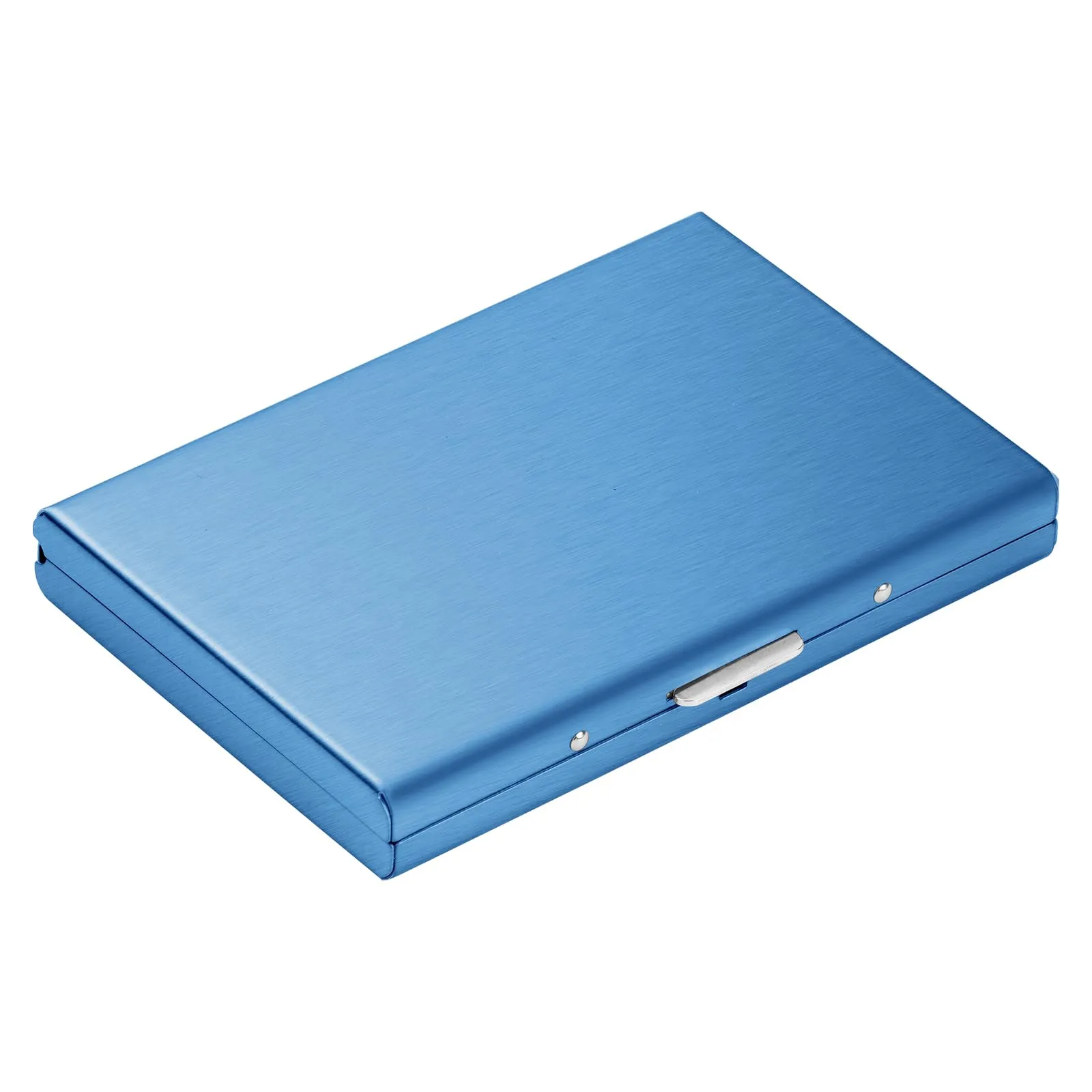 Vicloon Porta Carte di Credito in Acciaio Inossidabile Anti RFID e NFC, Blu - immagine 8
