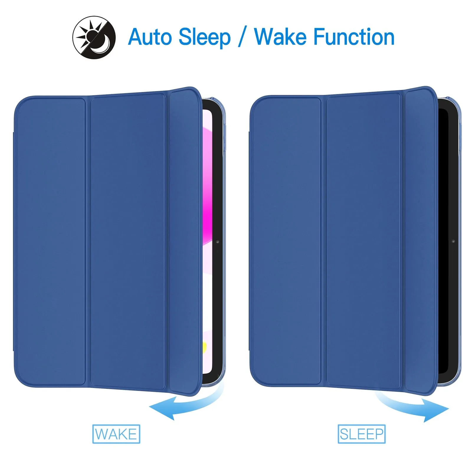 JETech Custodia per iPad 11ª/10ª Gen, Navy - immagine 6