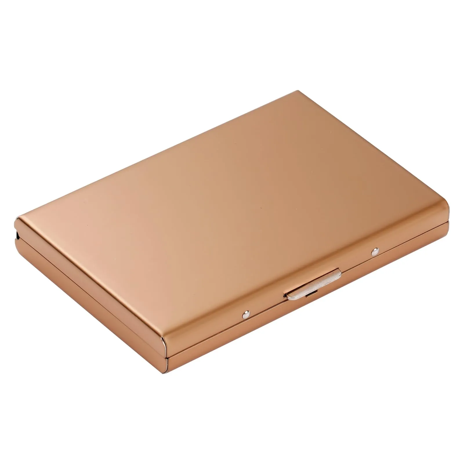 Vicloon Porta Carte in Acciaio Inossidabile Anti RFID e NFC, Oro Rosa - immagine 8