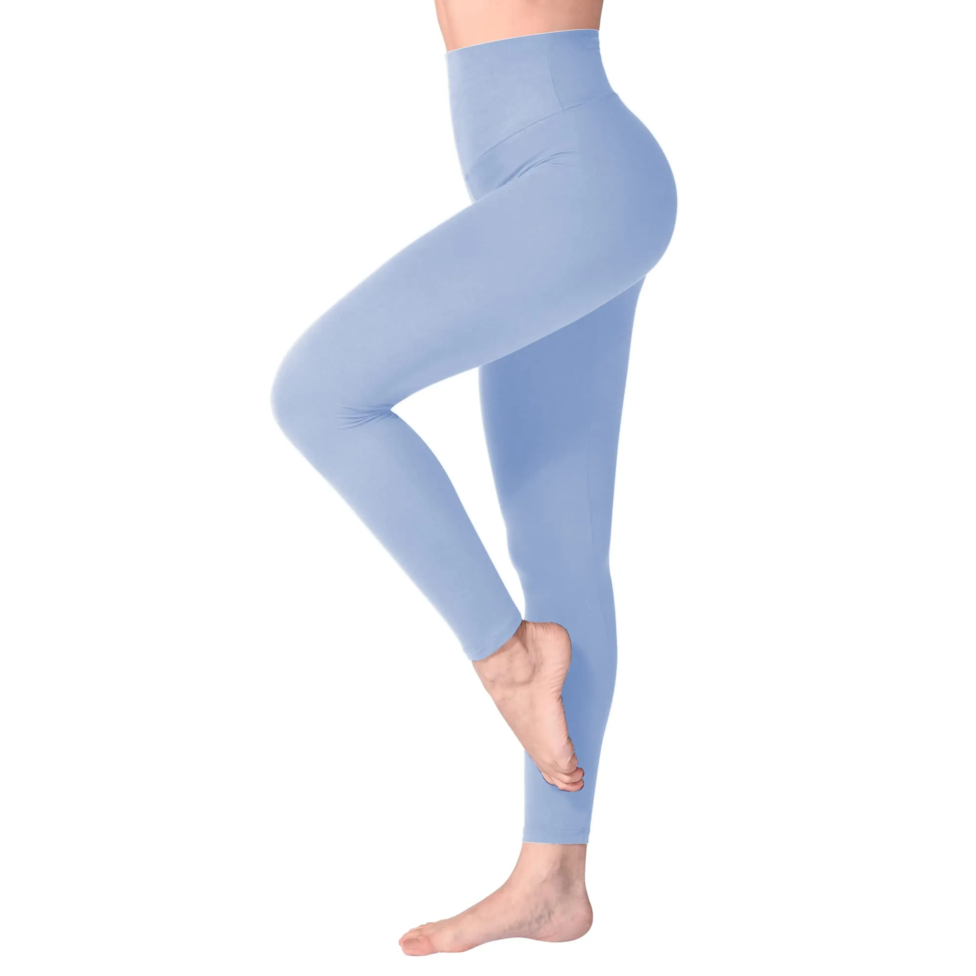 SINOPHANT Leggings Vita Alta Donna Fitness Yoga, XXL, Azzurro - immagine 1
