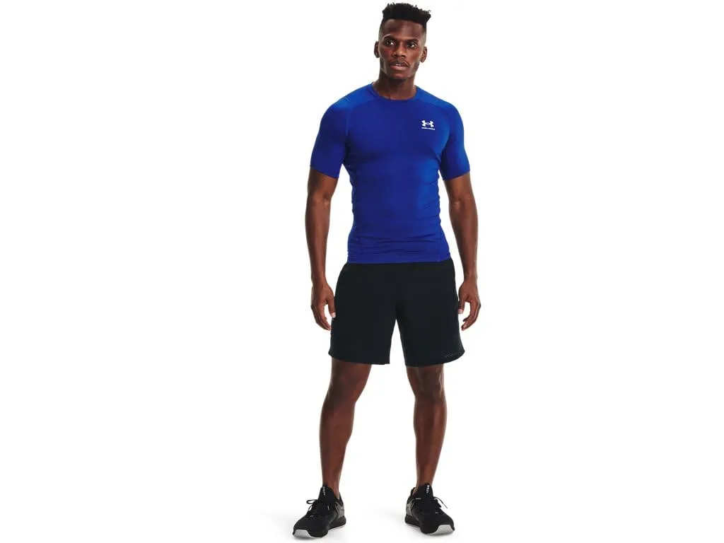 Under Armour HeatGear Maglietta a Maniche Corte a Compressione da Uomo, Royal / Bianco, XXL Tall - immagine 3