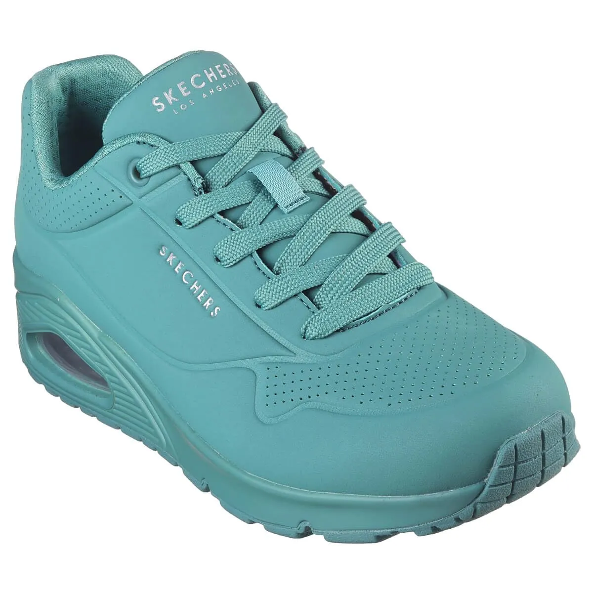 Skechers Uno Stand On Air Scarpe da ginnastica Donna, Teal Durabuck Mesh, 41 EU - immagine 2