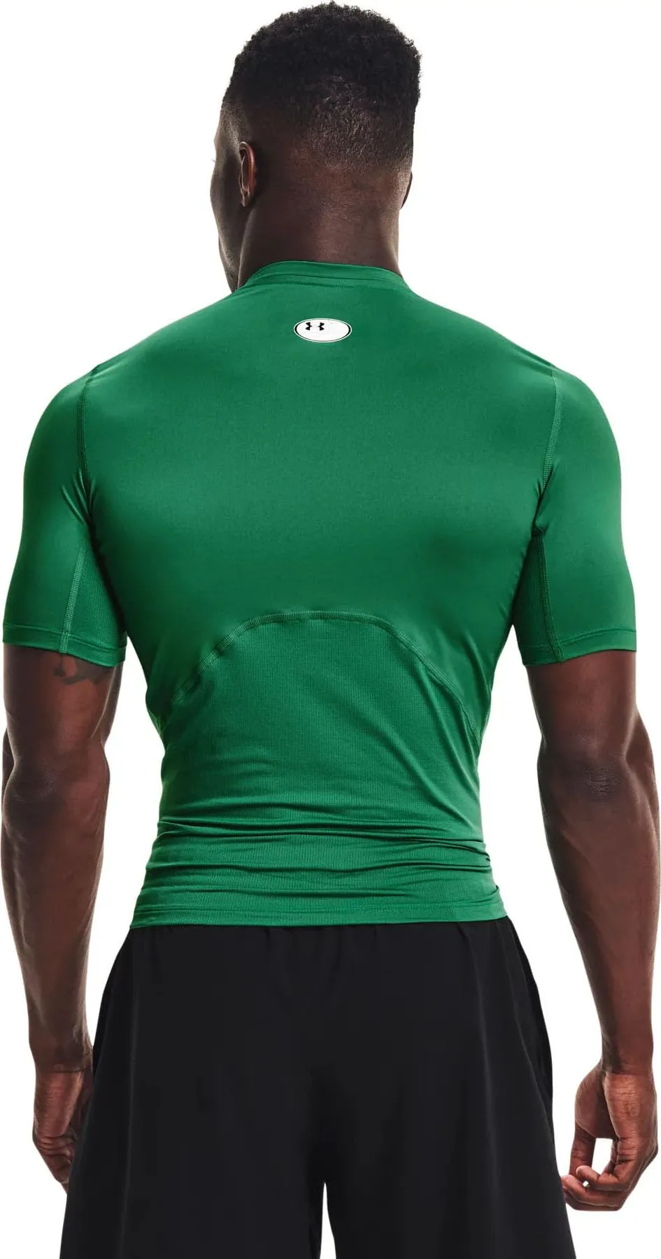 Under Armour HeatGear Maglietta a Maniche Corte a Compressione da Uomo, Team Kelly Verde/Bianco, XXL - immagine 2