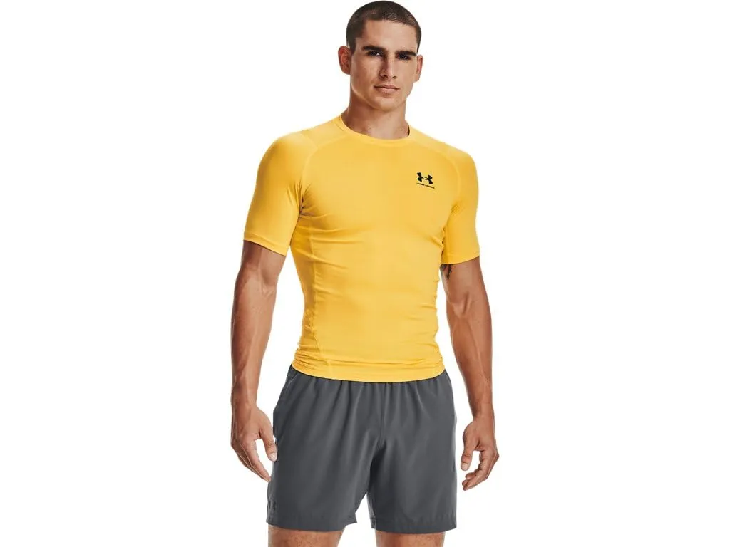 Under Armour UA HG Armour Comp SS Men's Compression Short Sleeve T-Shirt - Black/White - XL - immagine 1