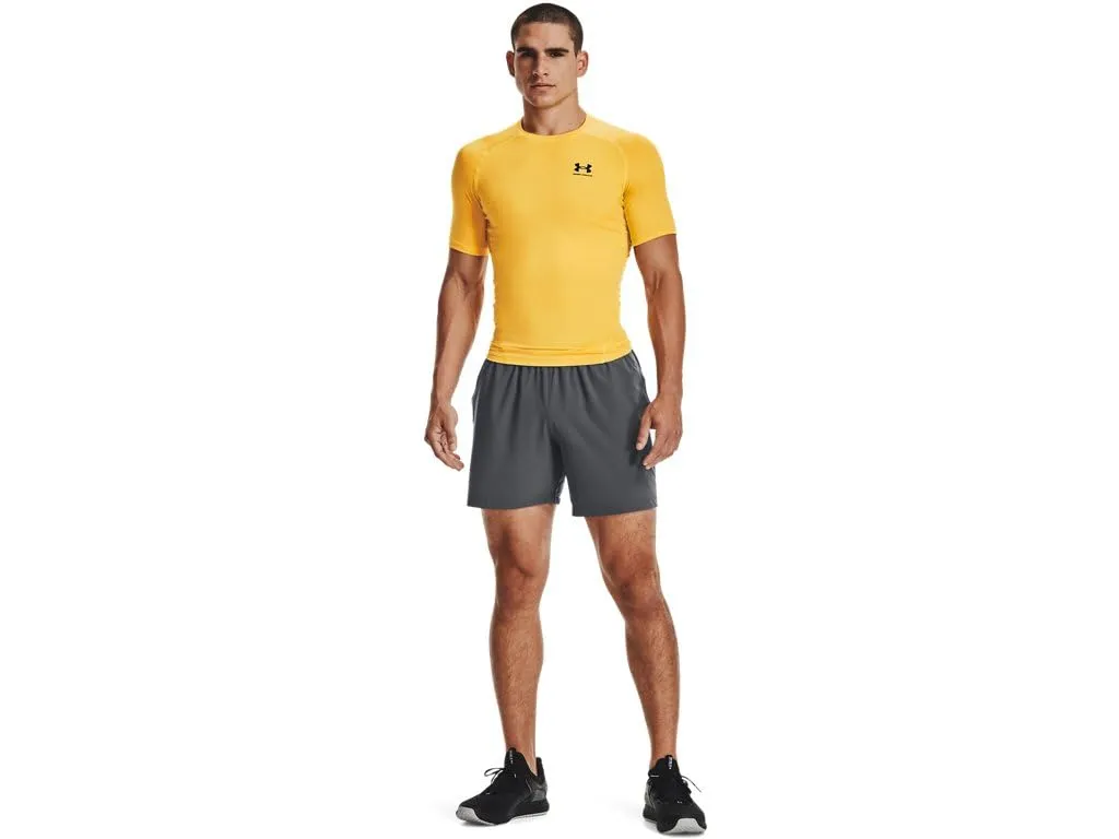Under Armour UA HG Armour Comp SS Men's Compression Short Sleeve T-Shirt - Black/White - XL - immagine 3