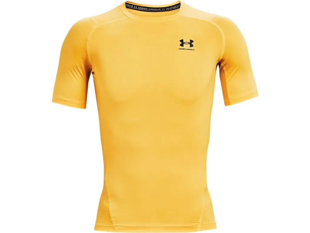 Under Armour UA HG Armour Comp SS Men's Compression Short Sleeve T-Shirt - Black/White - XL - immagine 4
