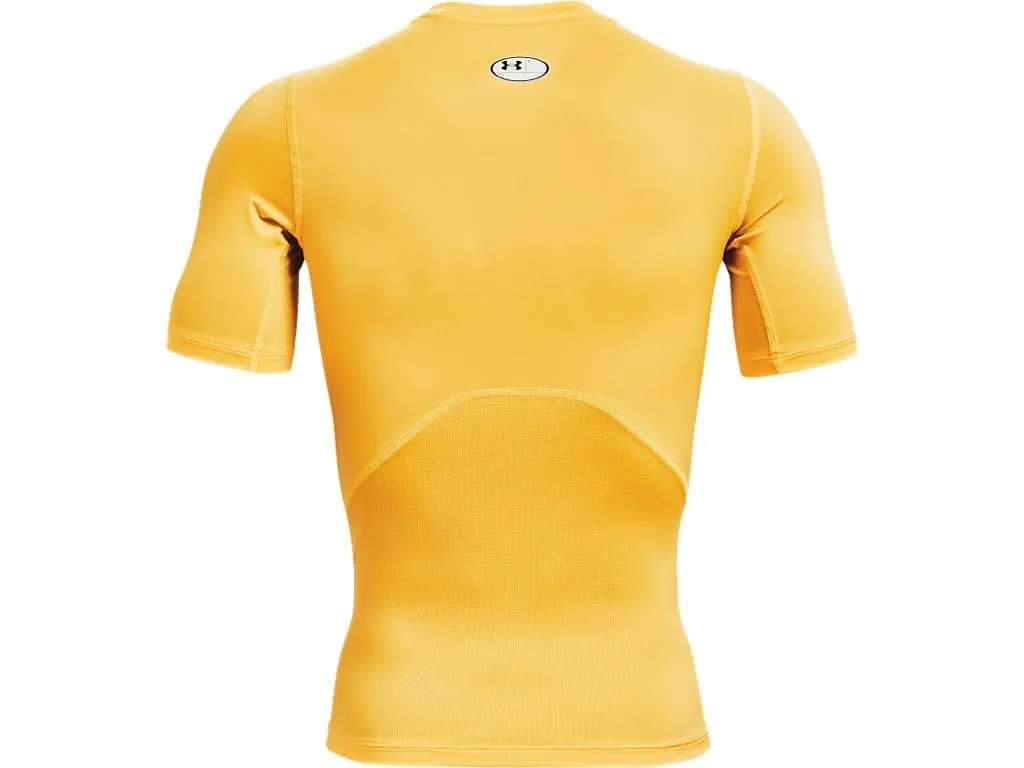 Under Armour UA HG Armour Comp SS Men's Compression Short Sleeve T-Shirt - Black/White - XL - immagine 5