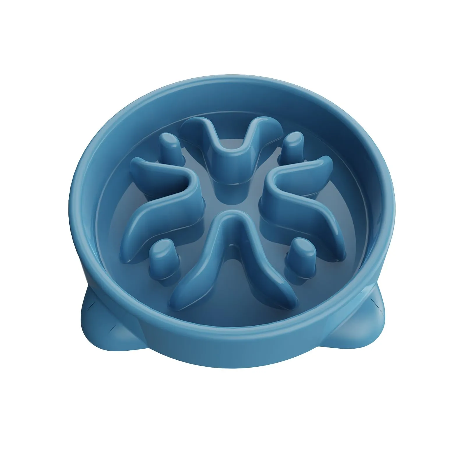 TOKAYIFE Ciotola Anti-Ingozzamento Slow Feeder per Cani e Gatti, 16.3cm, Blu, S - immagine 1
