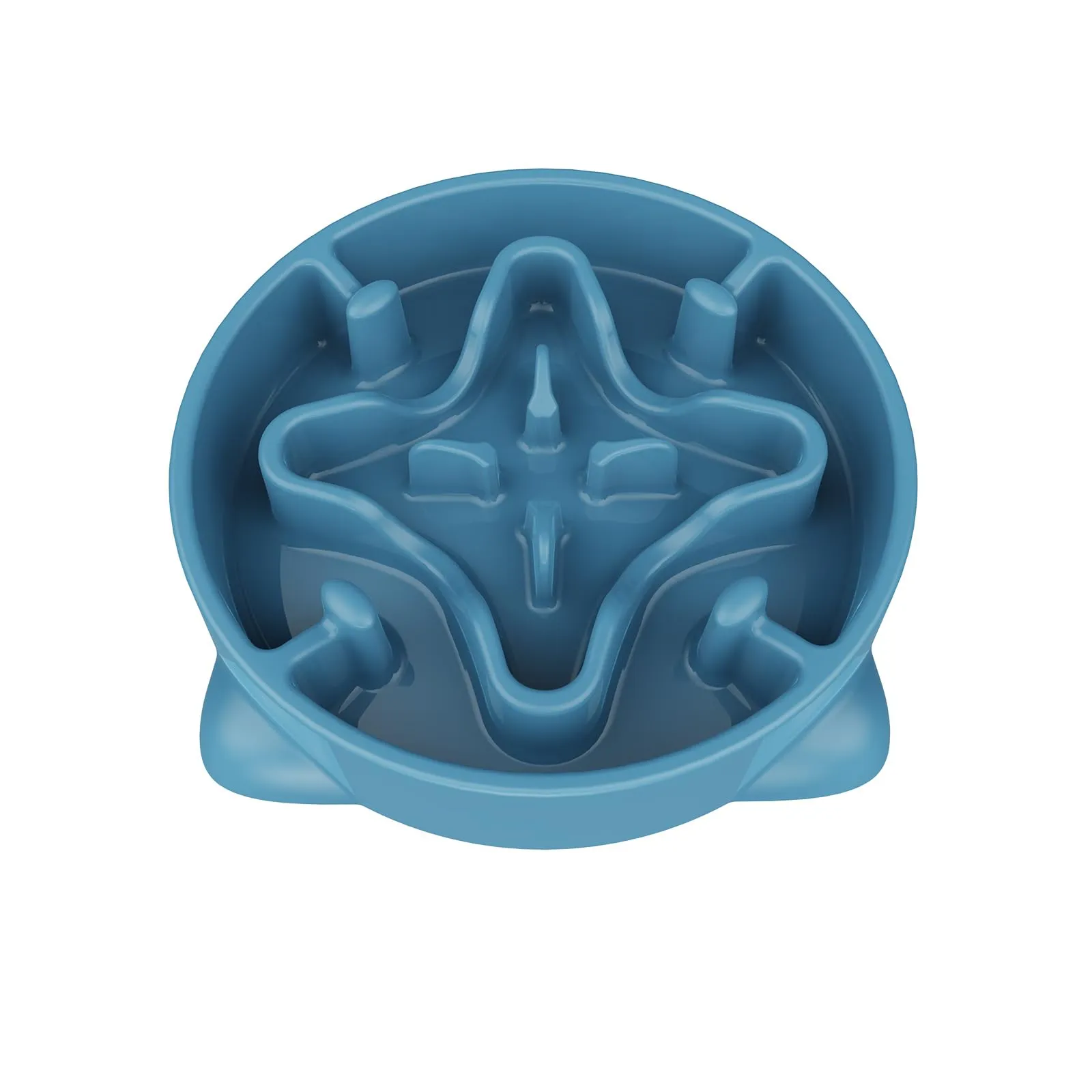 TOKAYIFE Ciotola anti ingozzamento per cani e gatti, 21.8cm, Antiscivolo, Blu, M - immagine 1