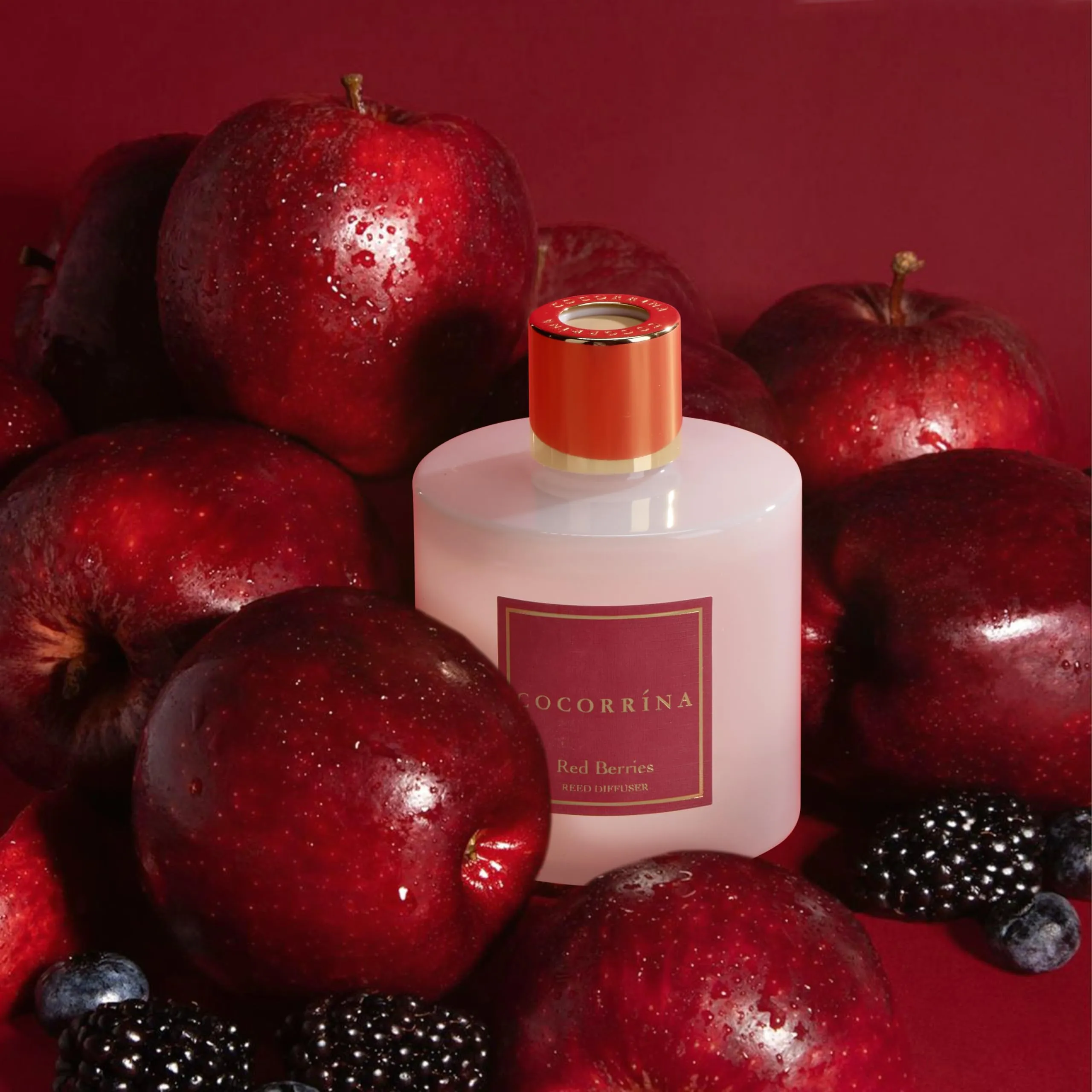 COCORRÍNA Diffusore Profumo Ambiente Red Berries, 200ml con Bastoncini - immagine 4