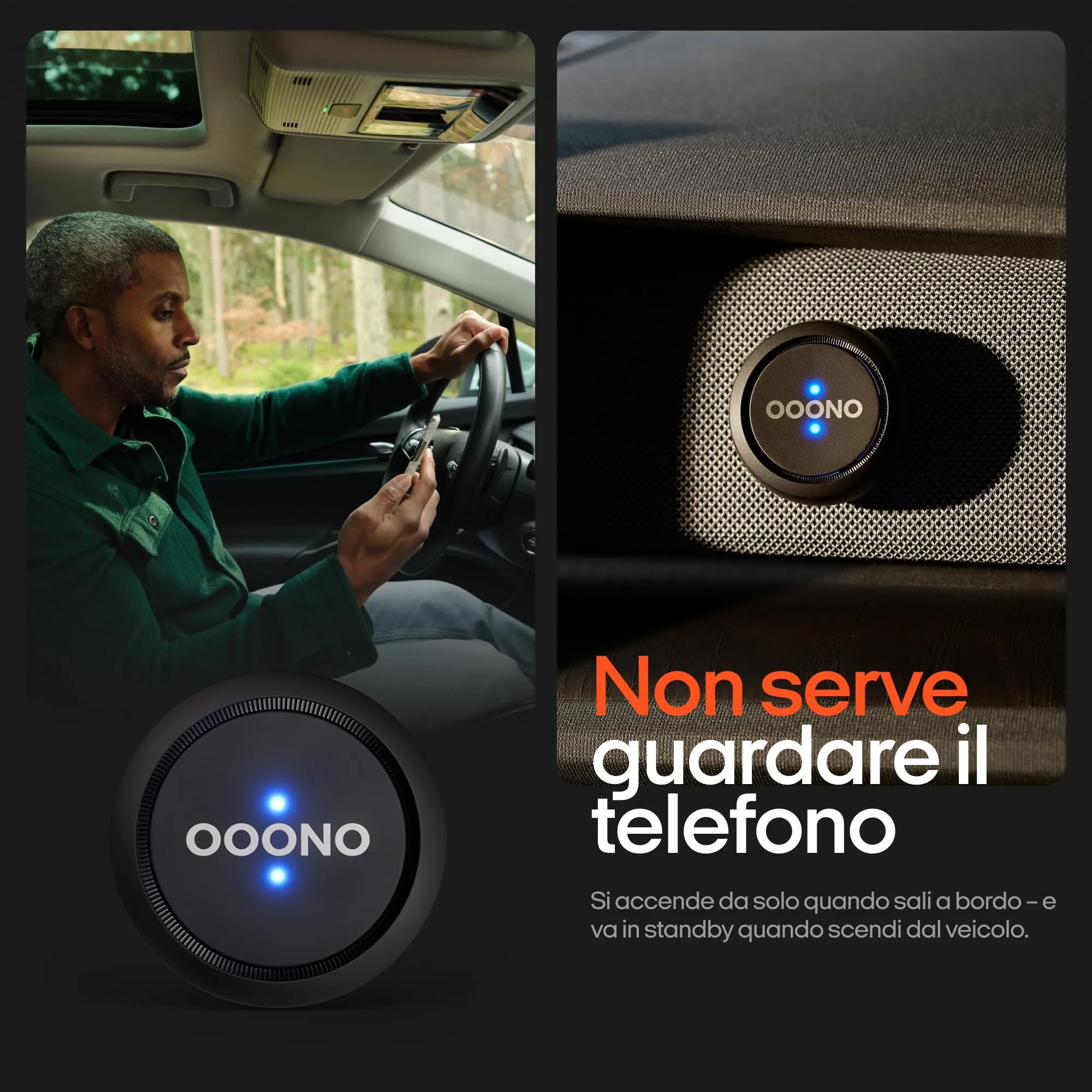 OOONO Co-Driver Rilevatore Autovelox, Nero - immagine 3