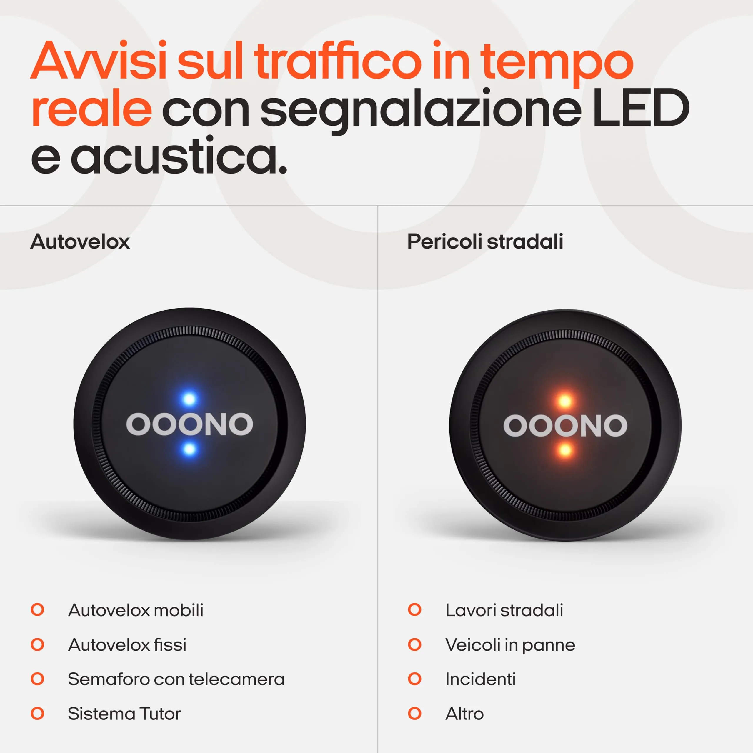 OOONO Co-Driver Rilevatore Autovelox, Nero - immagine 5