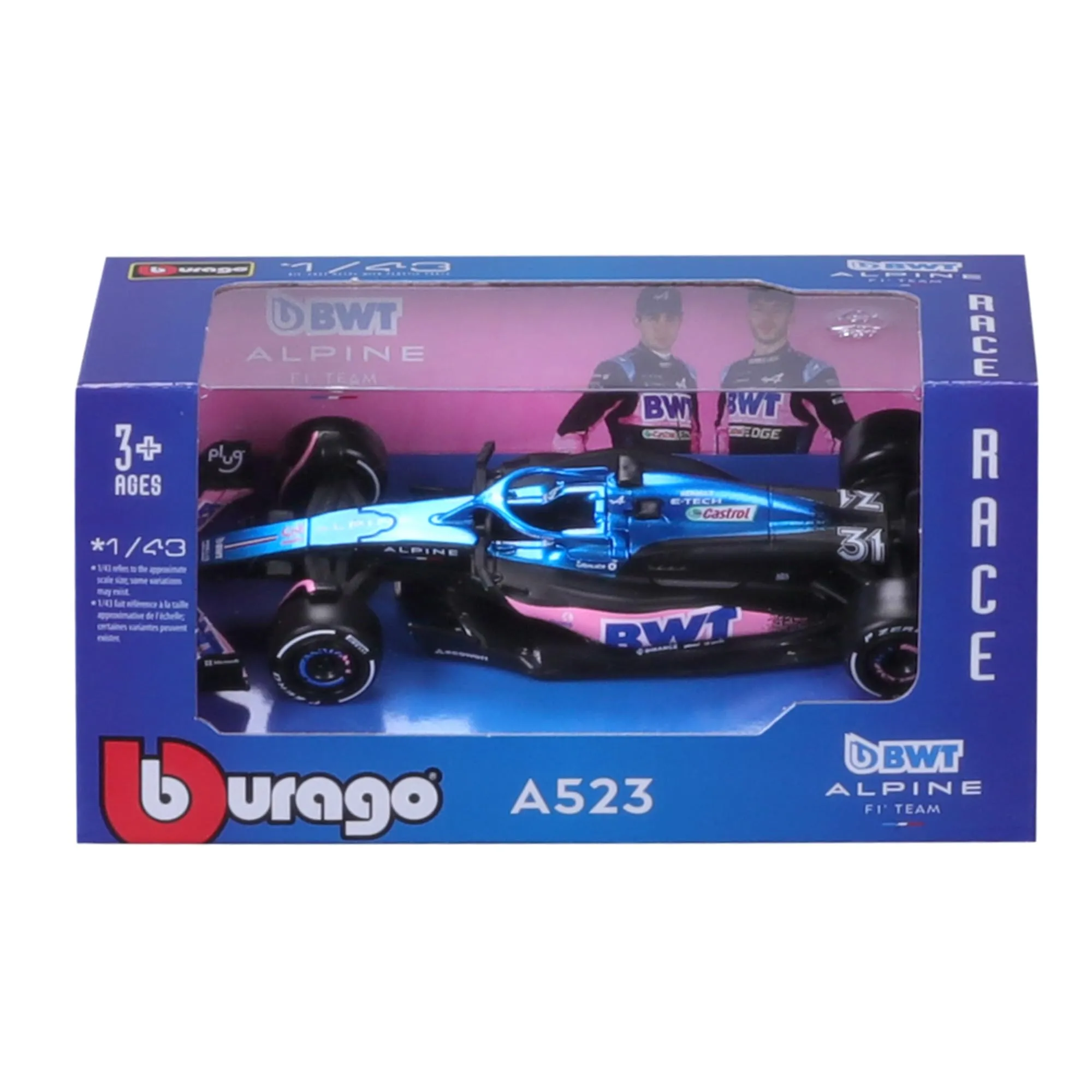 Bburago Renault Alpine A523 Esteban Ocon #31 2023 - Scale 1:43 - immagine 2