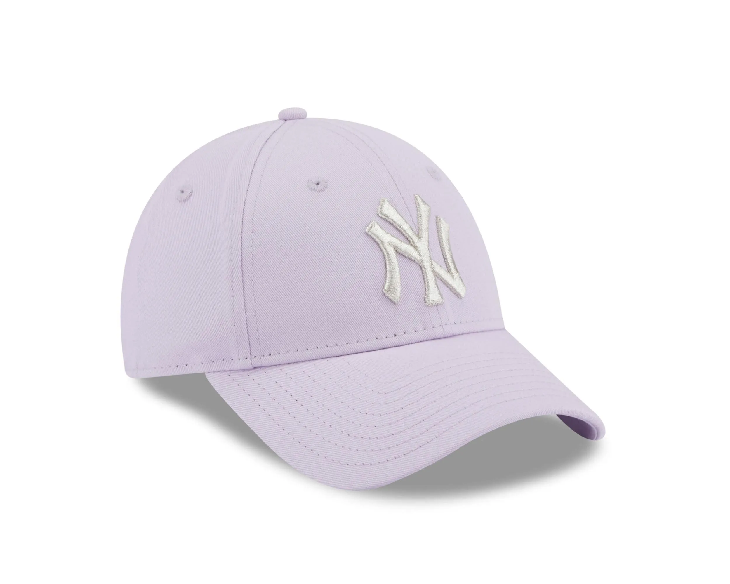 New Era York Yankees MLB Metallic Logo 9Forty Adjustable Women's Cap - Light Purple - immagine 3