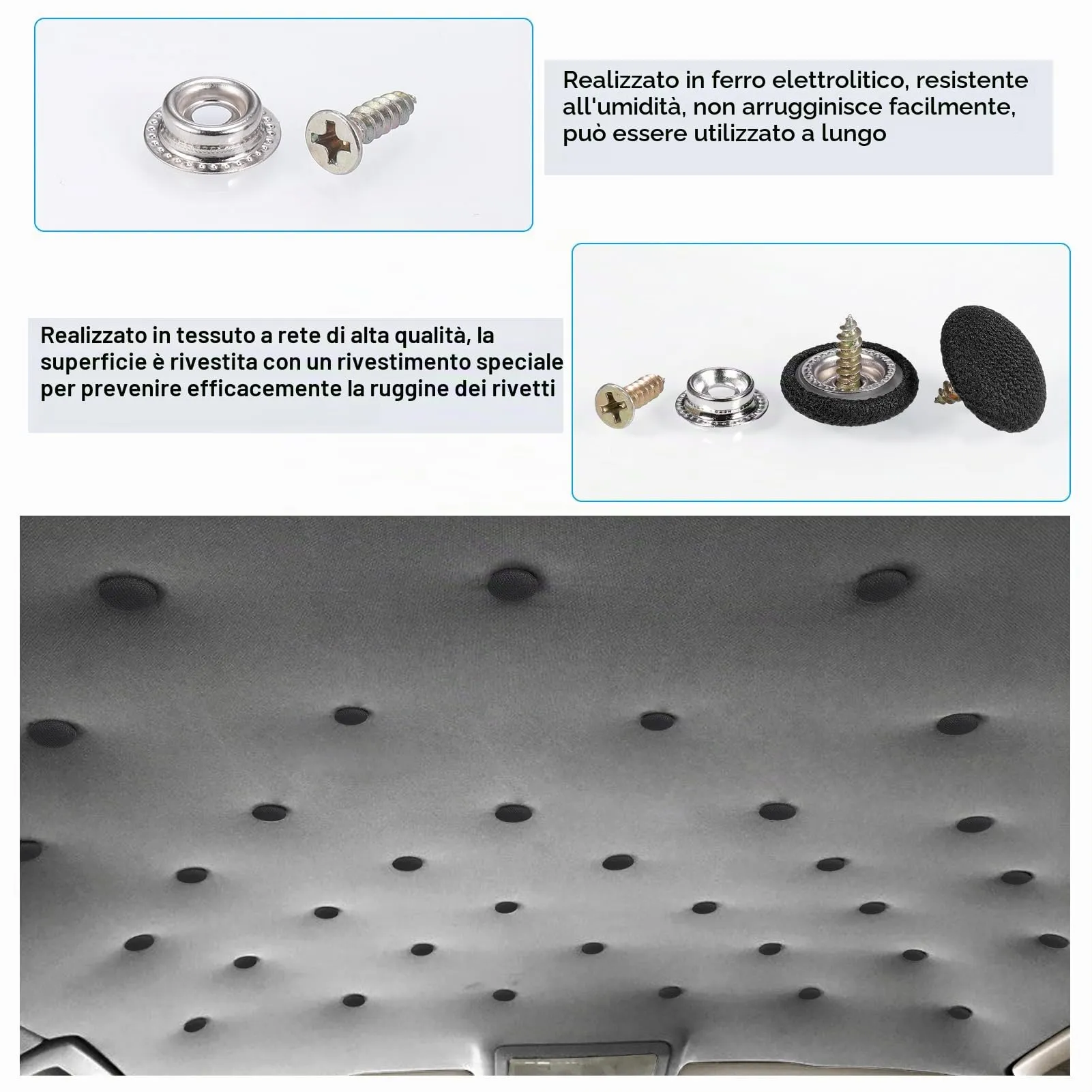 Zocipro Kit Riparazione Cielo Auto, 65 Pezzi - immagine 4
