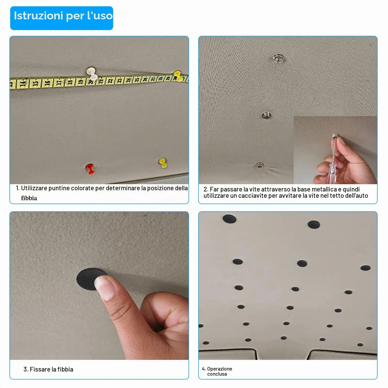 Zocipro Kit Riparazione Cielo Auto, 65 Pezzi - immagine 5