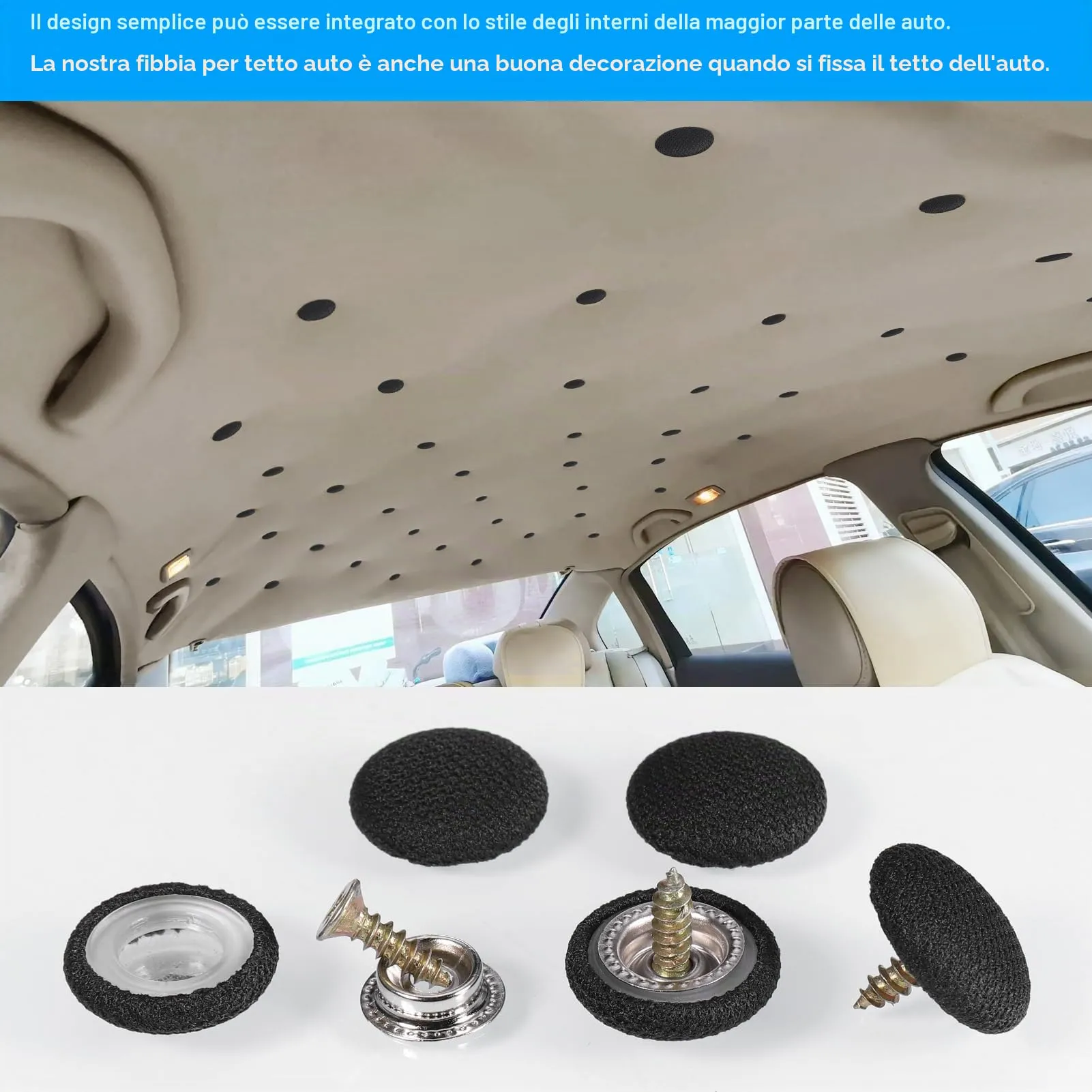 Zocipro Kit Riparazione Cielo Auto, 65 Pezzi - immagine 7