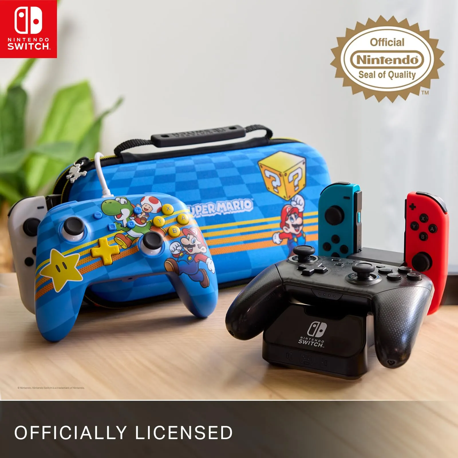 PowerA Controller Cablato Avanzato per Nintendo Switch - Amici del Mushroom Kingdom - immagine 2