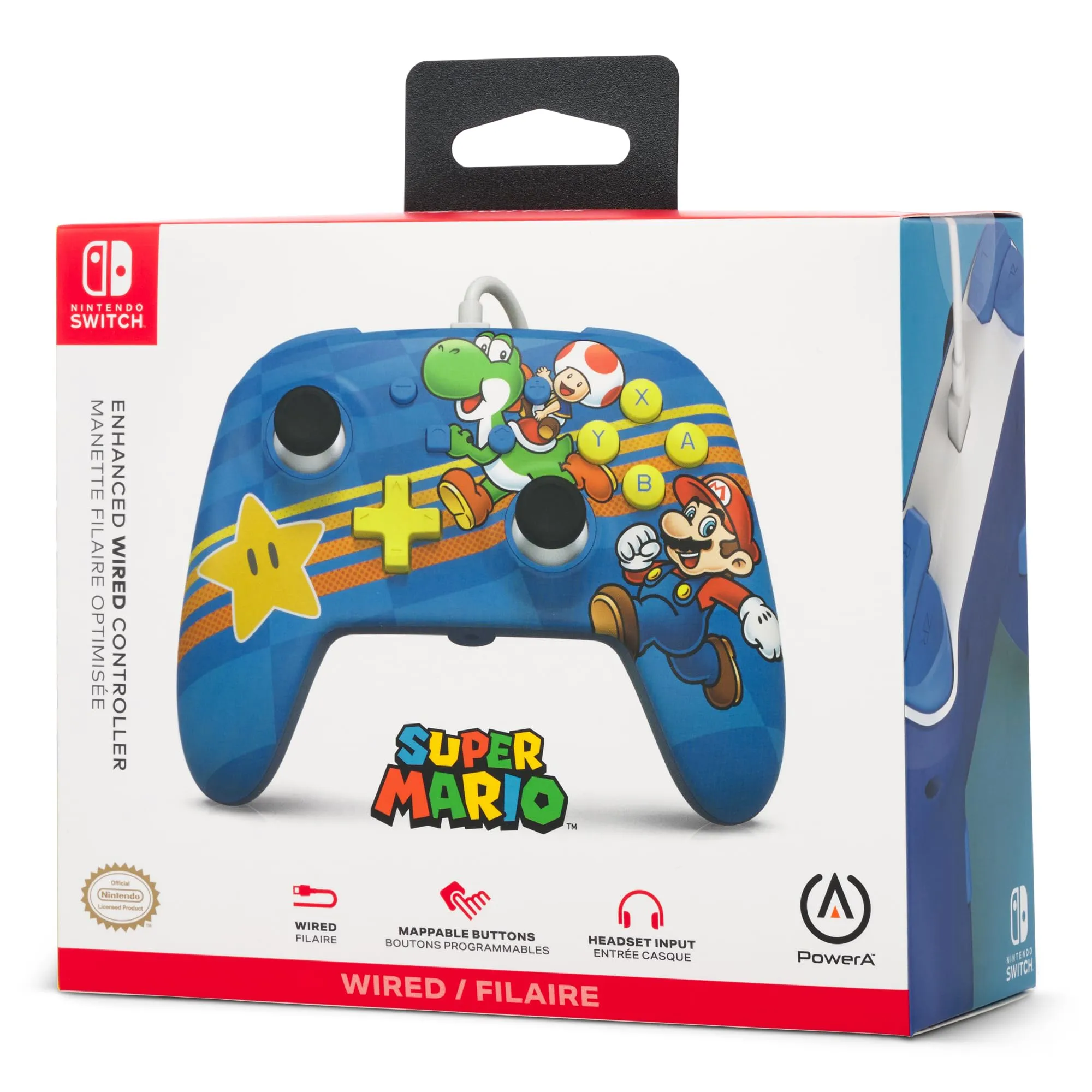 PowerA Controller Cablato Avanzato per Nintendo Switch - Amici del Mushroom Kingdom - immagine 10