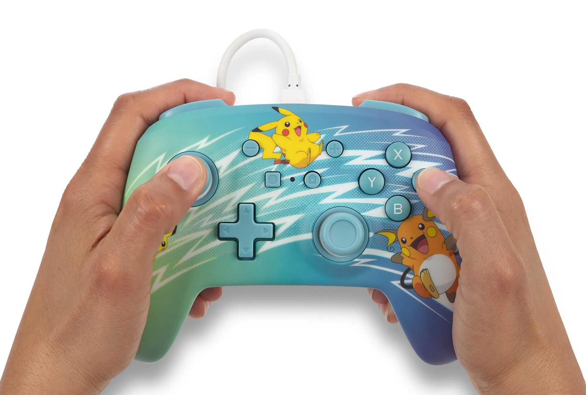 PowerA Controller Cablato Avanzato per Nintendo Switch - Evoluzione di Pikachu - immagine 2