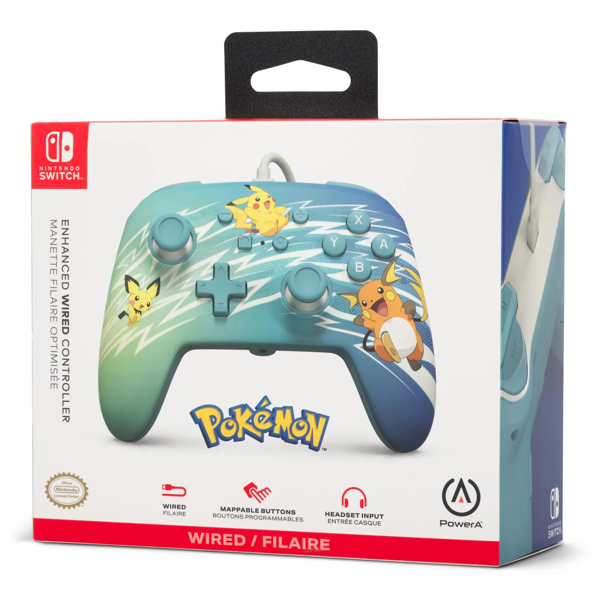 PowerA Controller Cablato Avanzato per Nintendo Switch - Evoluzione di Pikachu - immagine 9