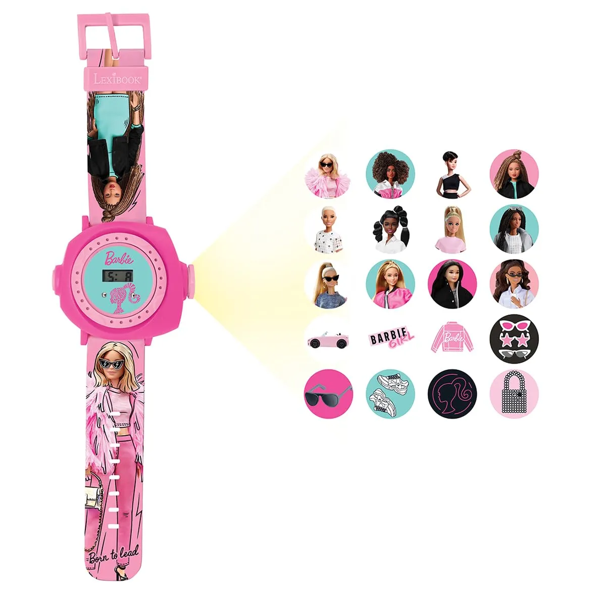 Lexibook Barbie Orologio a Proiezione con 20 Immagini - DMW050BB - immagine 3