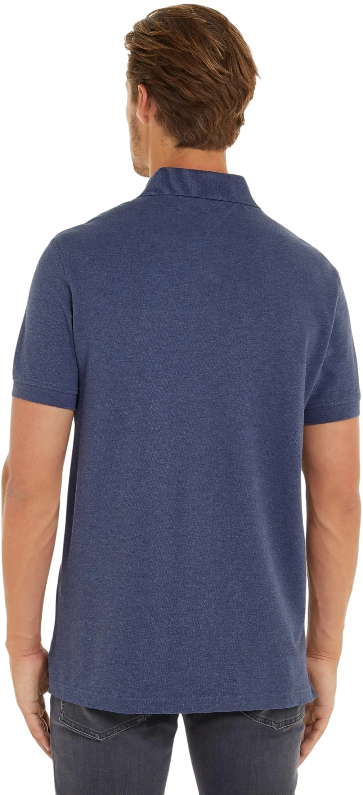 Tommy Hilfiger Polo Maniche Corte Uomo 1985 Regular Fit, Blu Denim Heather, XS - immagine 2