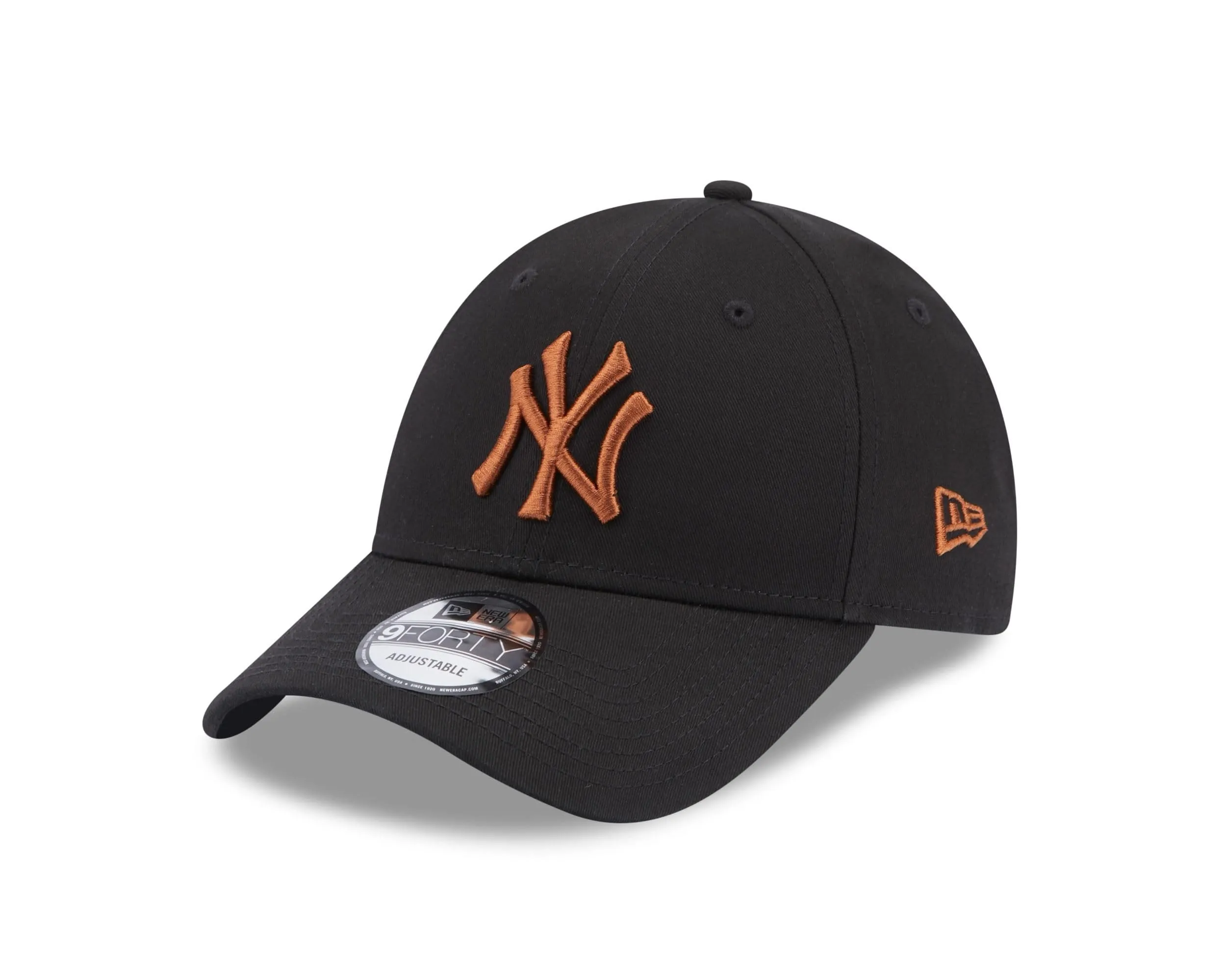 New Era York Yankees MLB League Essential 9Forty Adjustable Cap - Black Brown - immagine 1