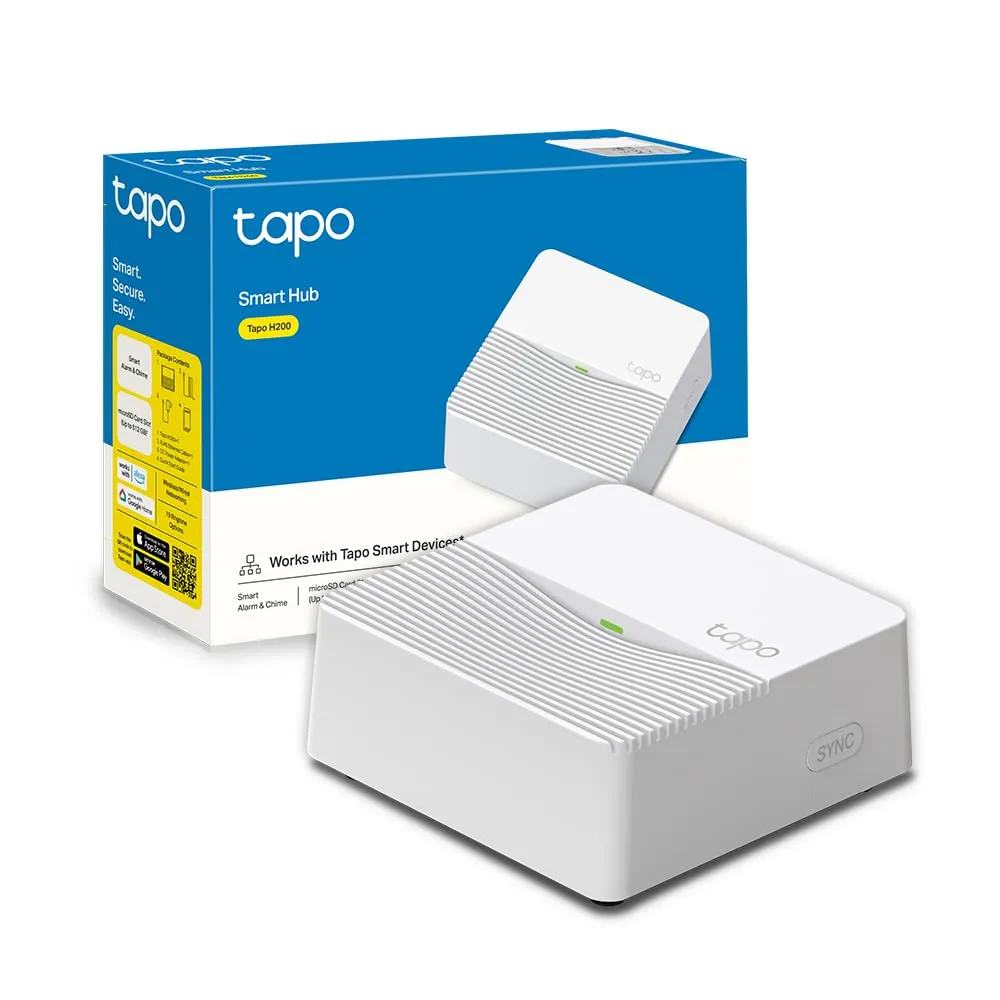 Tapo H200 Smart Hub with Alarm Chime, 64+4 Devices, MicroSD, Alexa - immagine 1