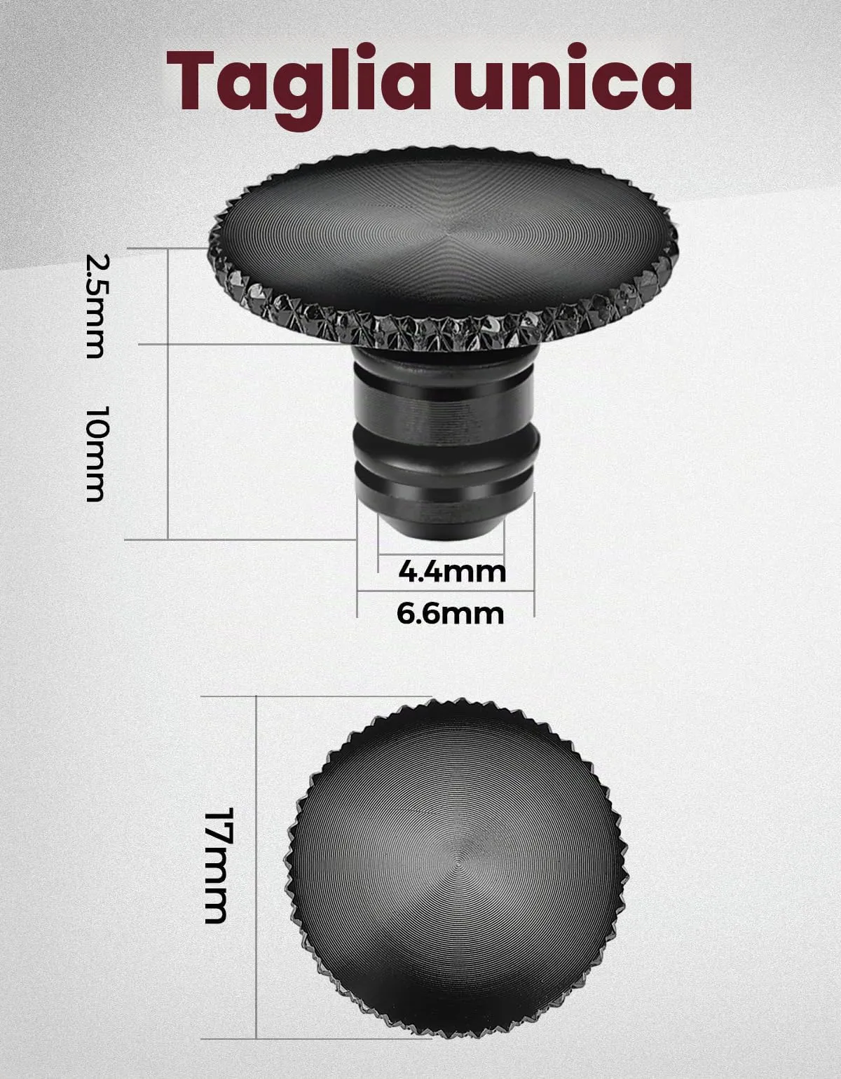 KEMIMOTO Tappi Specchietti Retrovisore M8 Universali in Alluminio CNC, 2 Pezzi - immagine 3
