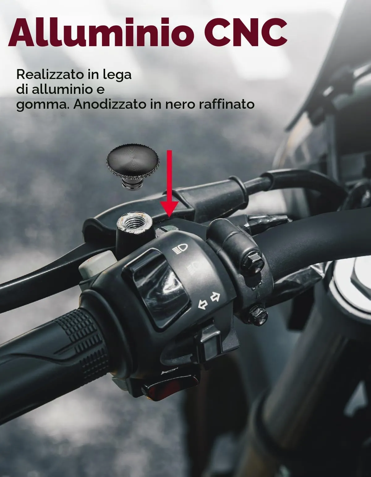KEMIMOTO Tappi Specchietti Retrovisore M8 Universali in Alluminio CNC, 2 Pezzi - immagine 4