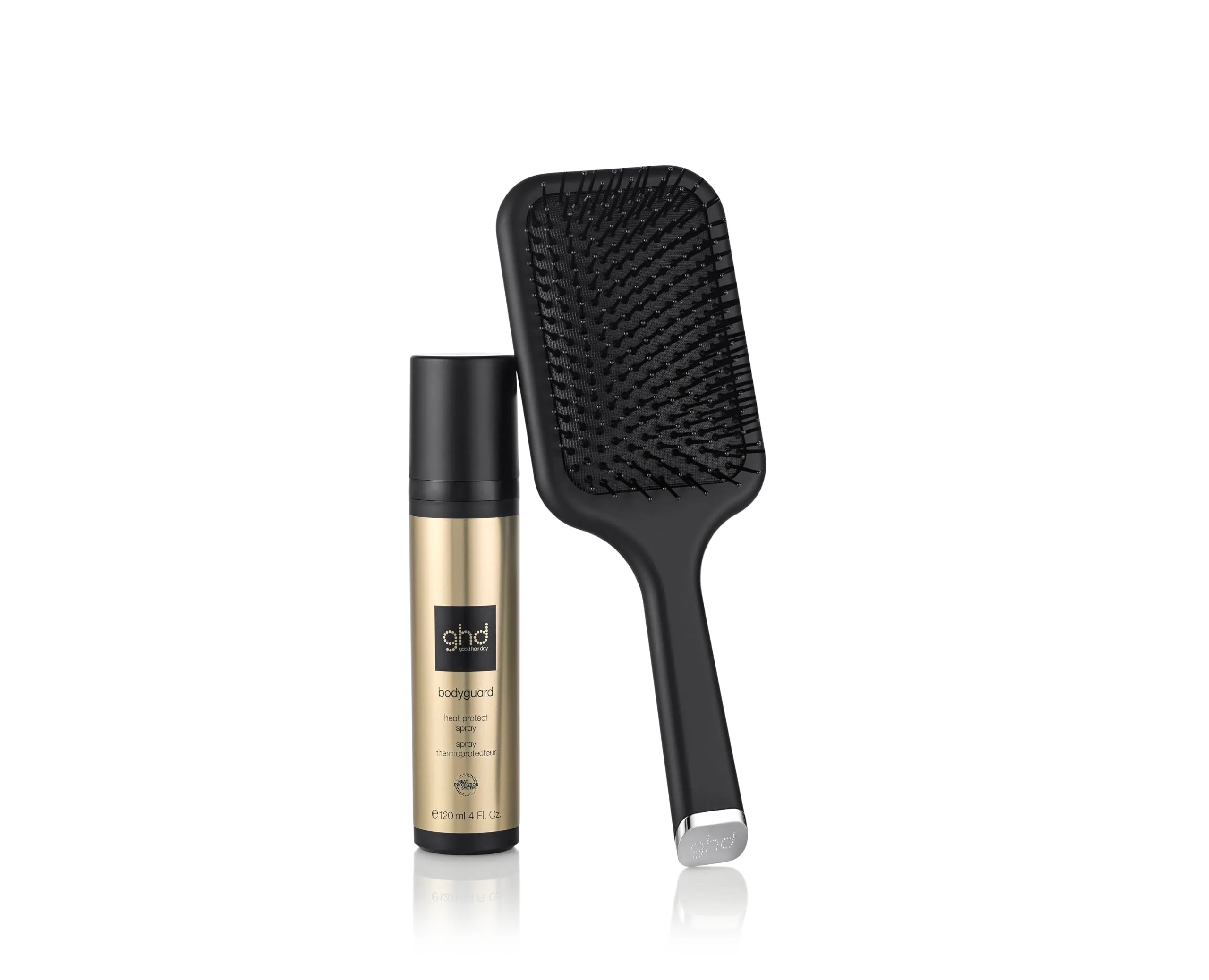 ghd Platinum+ Set - Piastra intelligente e professionale con ghd Bodyguard e spazzola The all Rounder, piastre da 26 mm, spina EU - immagine 3