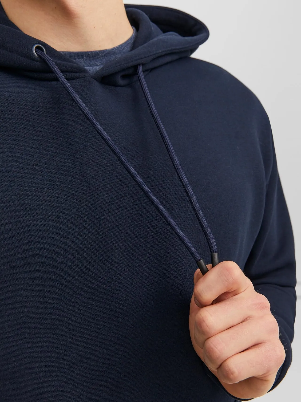 Jack & Jones Felpa con Cappuccio Uomo, Marino, M - immagine 5