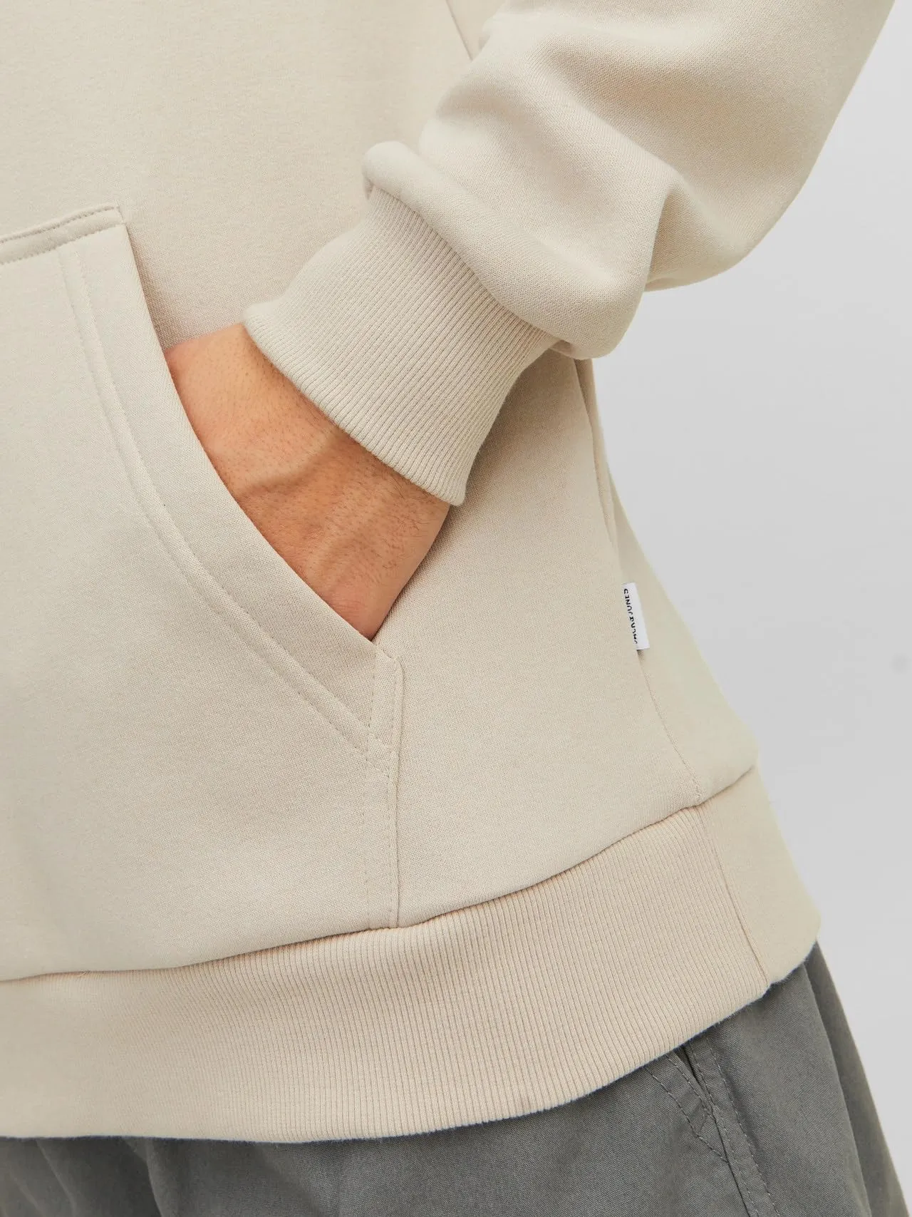 Jack & Jones Jjebradley Sweat Hood Noos Hoodie, Crema, XXL - immagine 5